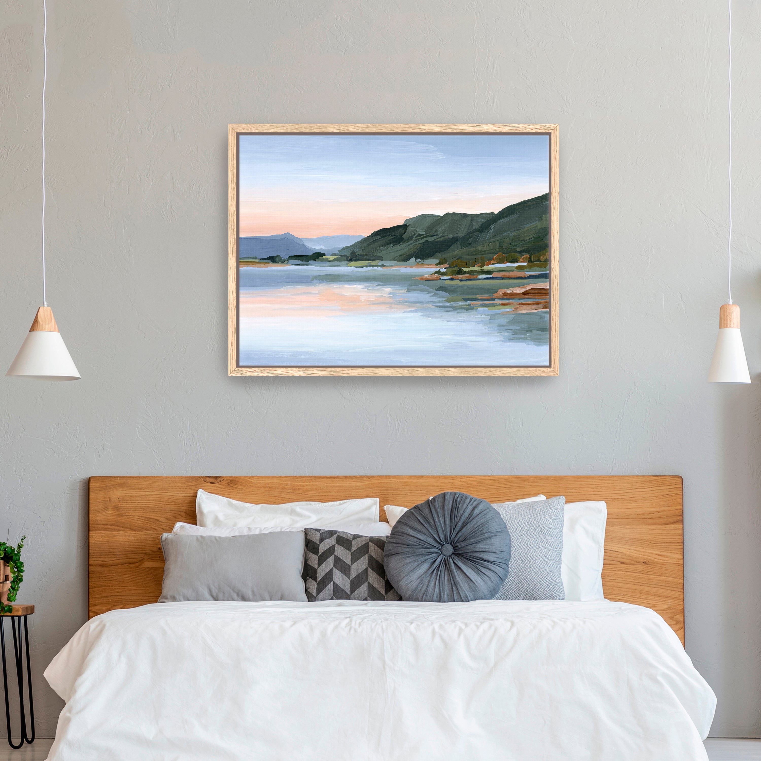 Still Waters Colorado Water Sunset Mountain Canvas Giclee