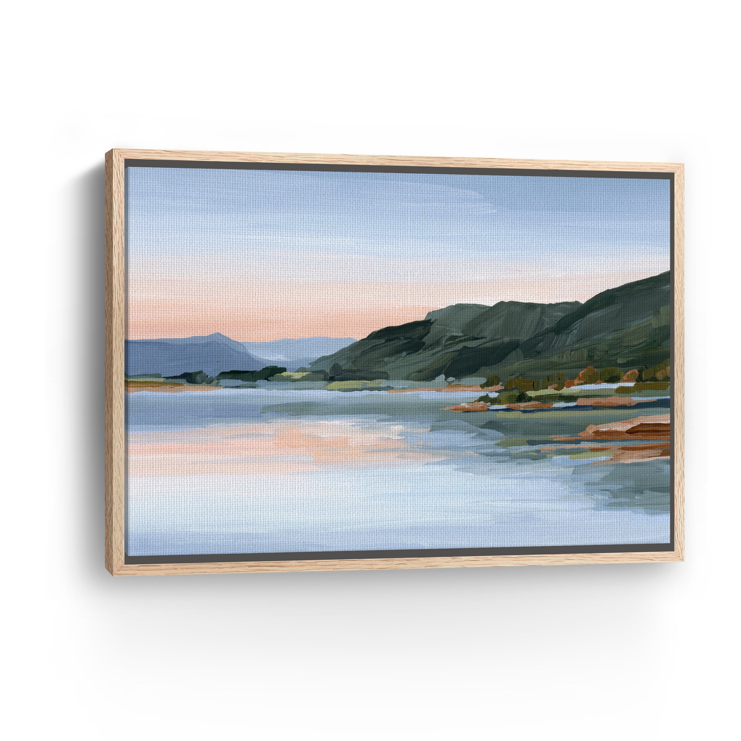 Still Waters Colorado Water Sunset Mountain Canvas Giclee