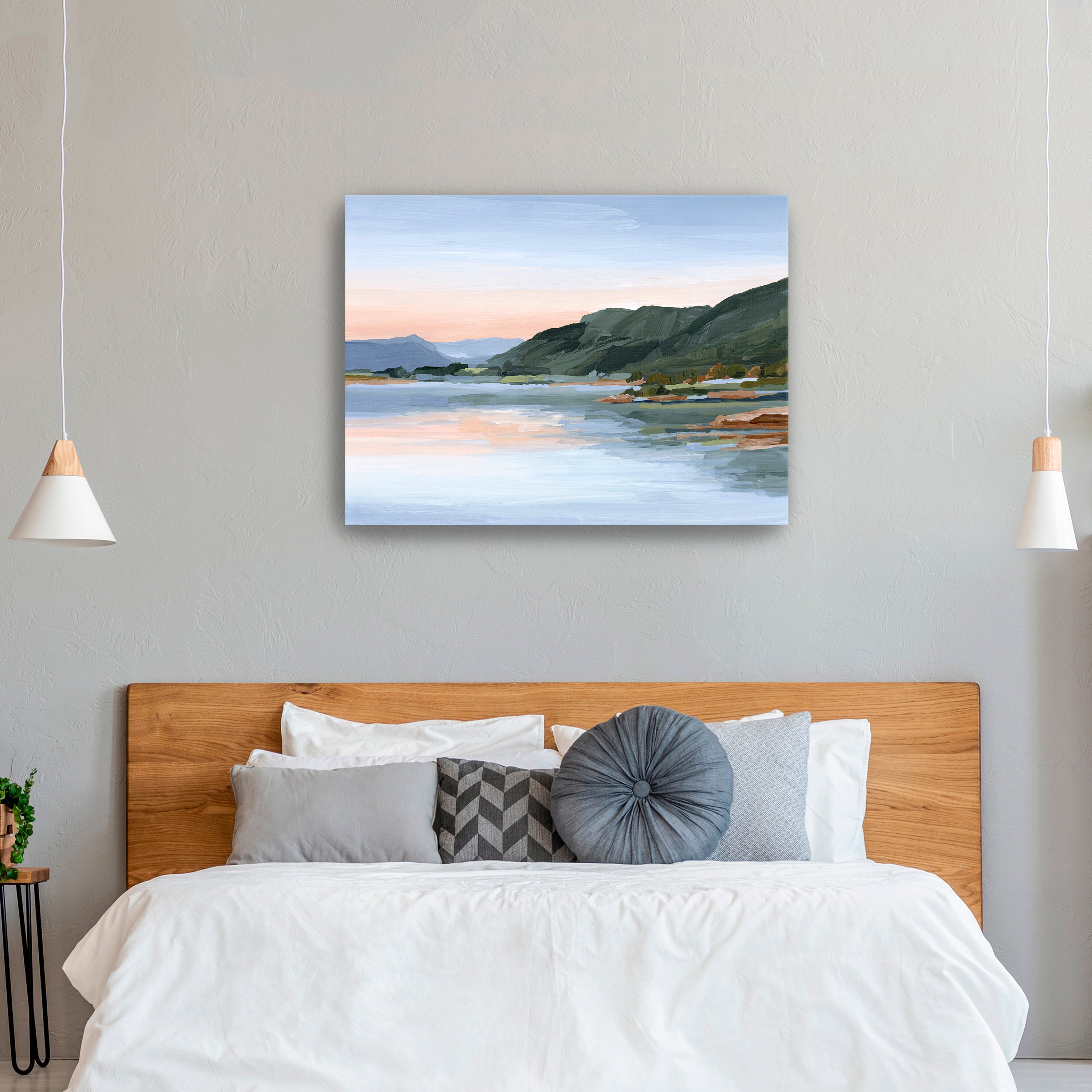 Still Waters Colorado Water Sunset Mountain Canvas Giclee