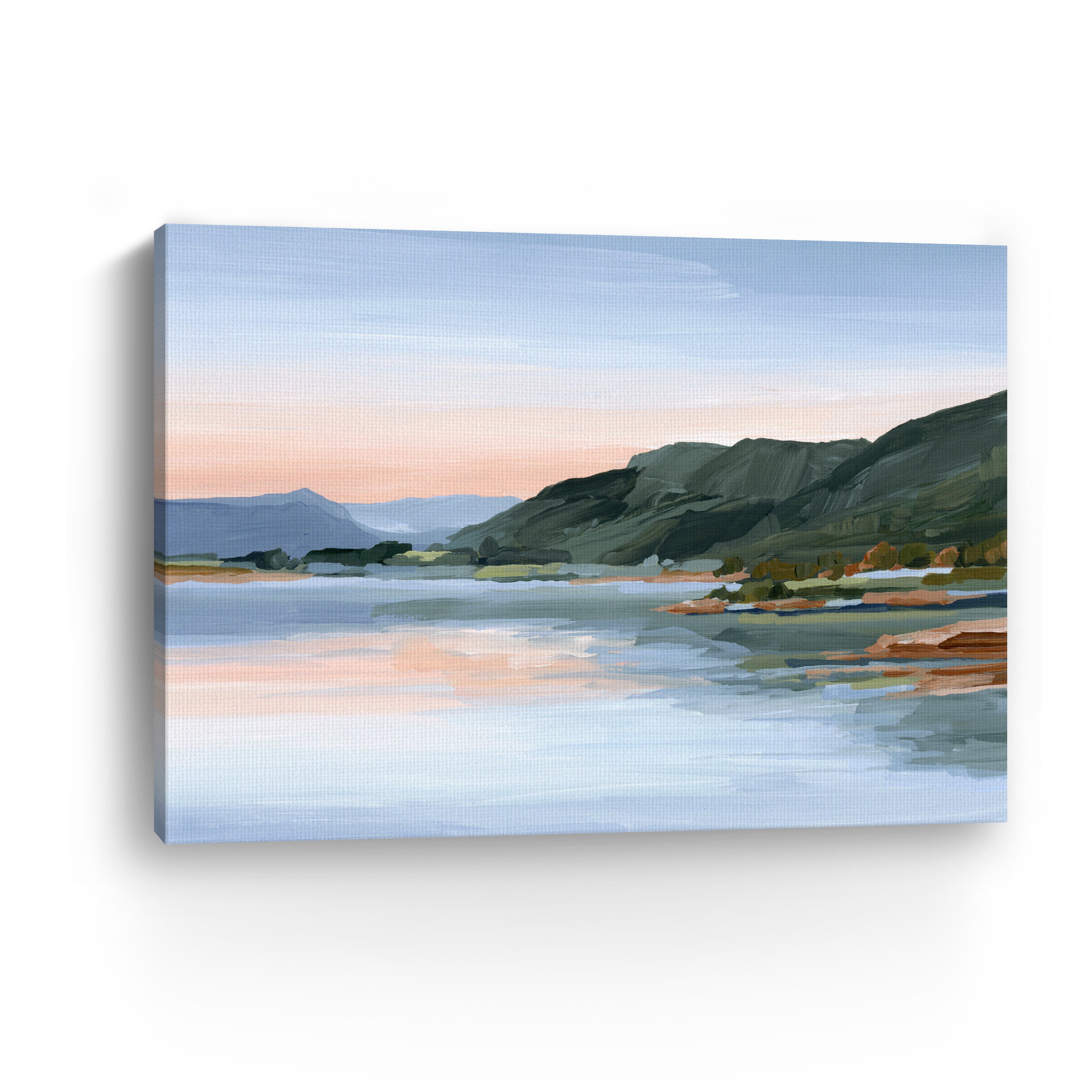 Still Waters Colorado Water Sunset Mountain Canvas Giclee