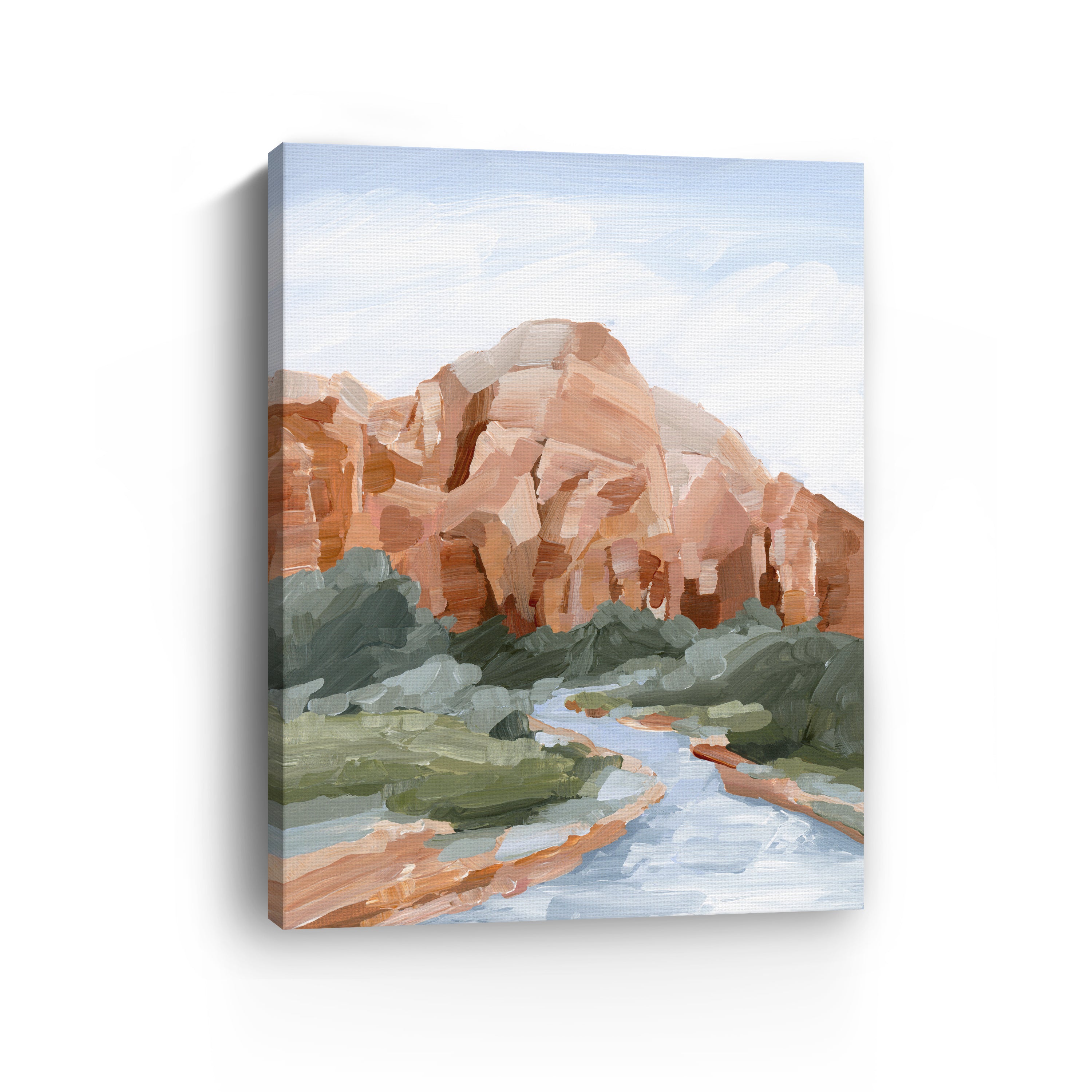 Zion 1 Utah Virgin River National Park Landscape Canvas Giclee