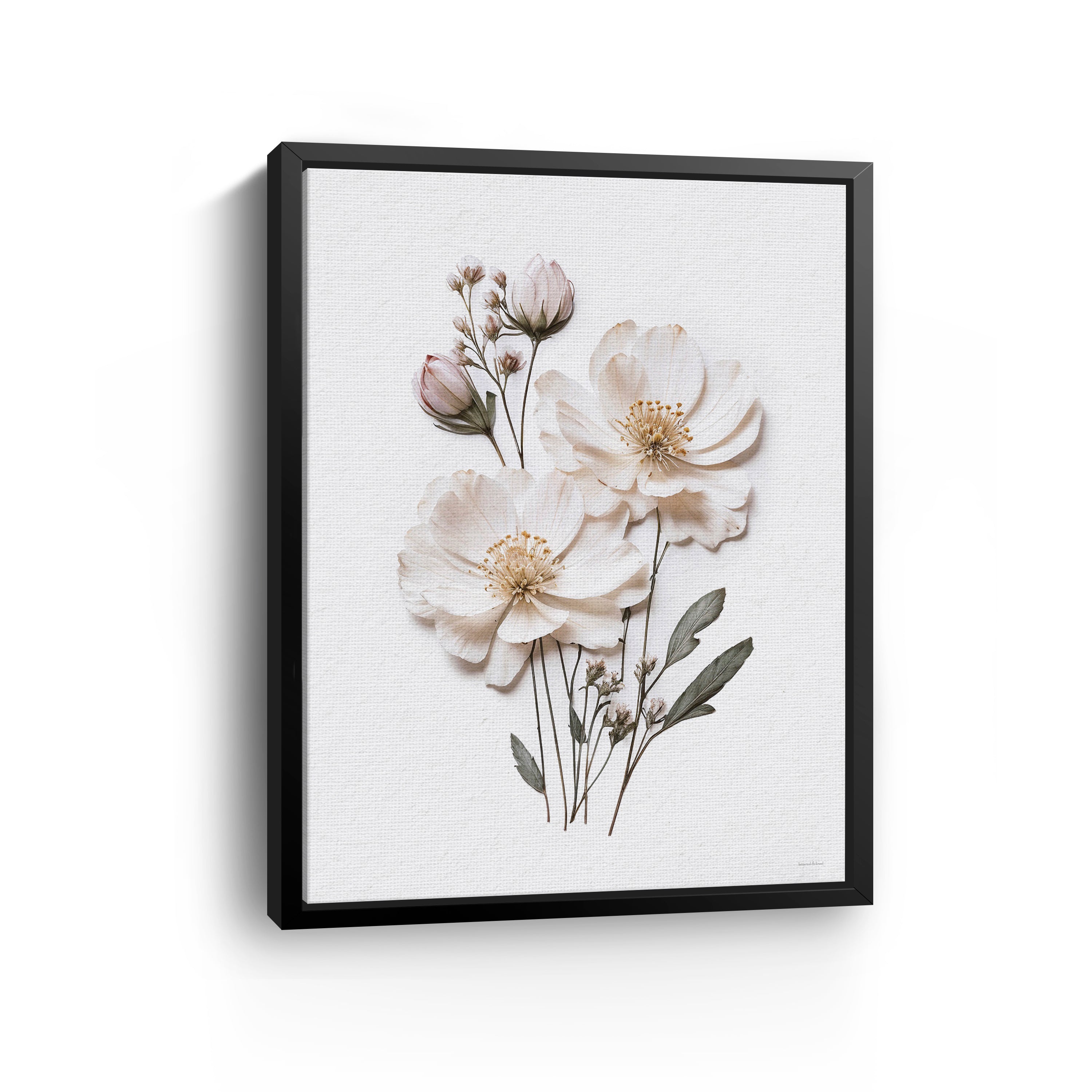 Pressed Flowers IV Canvas Giclee
