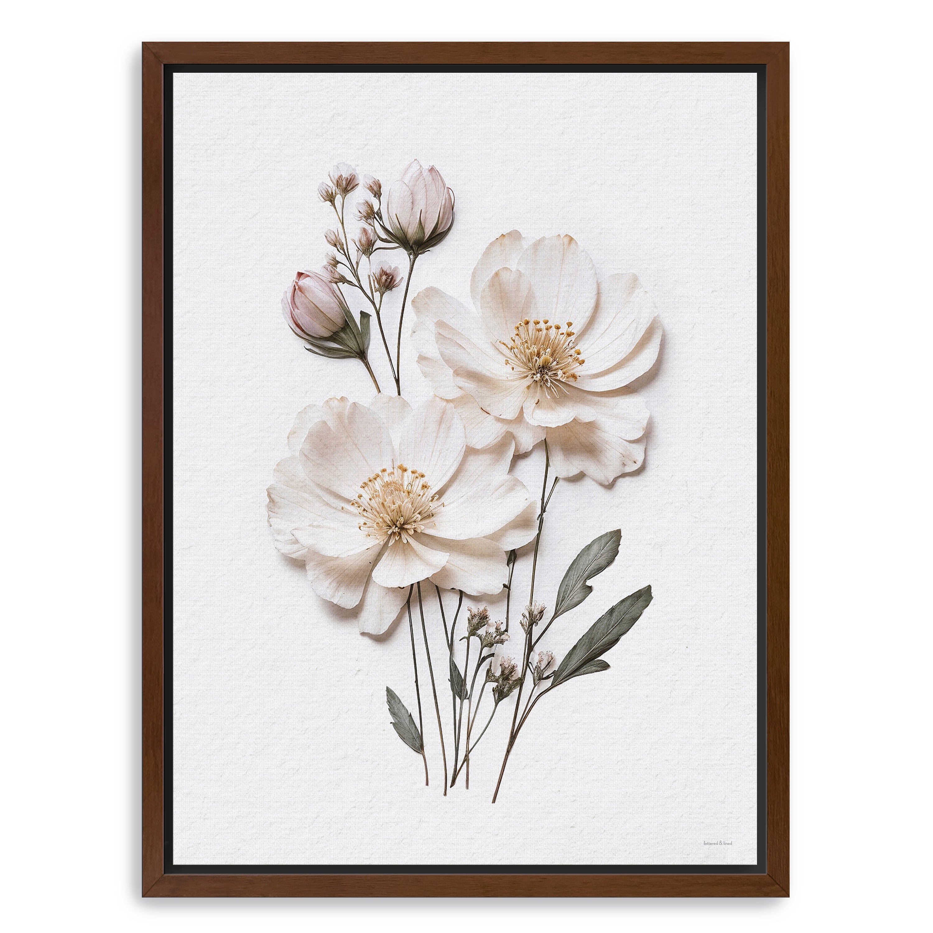 Pressed Flowers IV Canvas Giclee