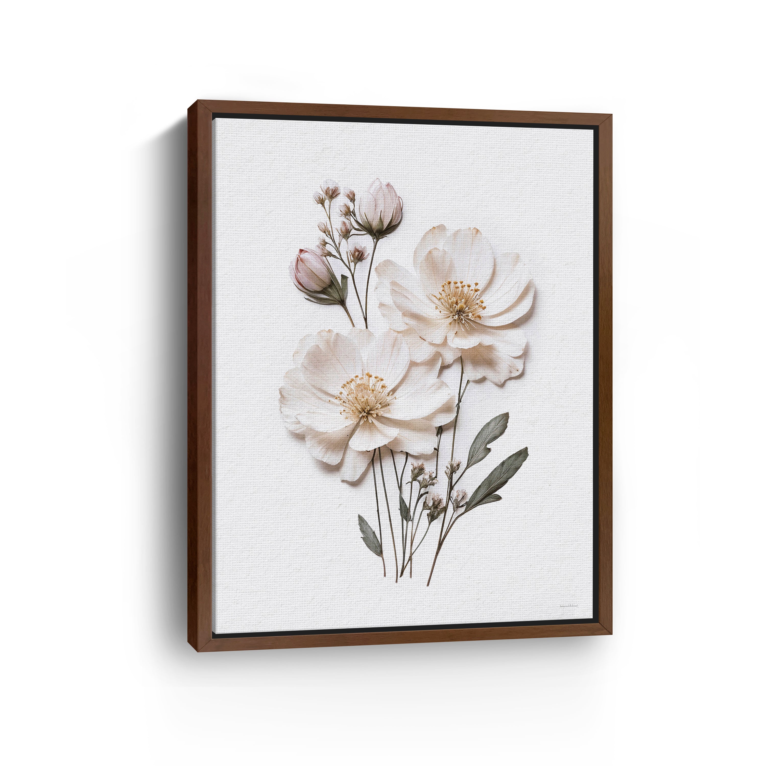 Pressed Flowers IV Canvas Giclee