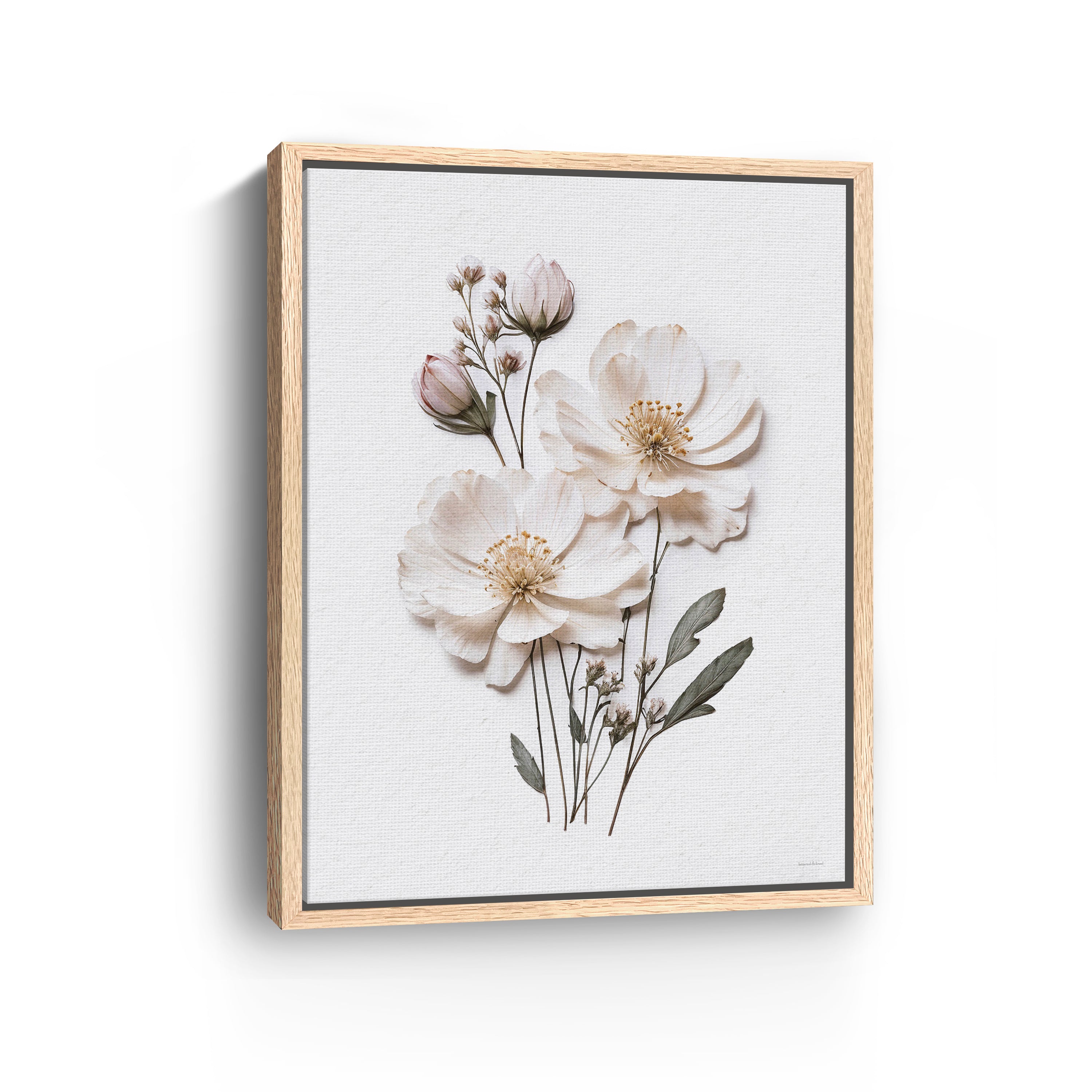 Pressed Flowers IV Canvas Giclee