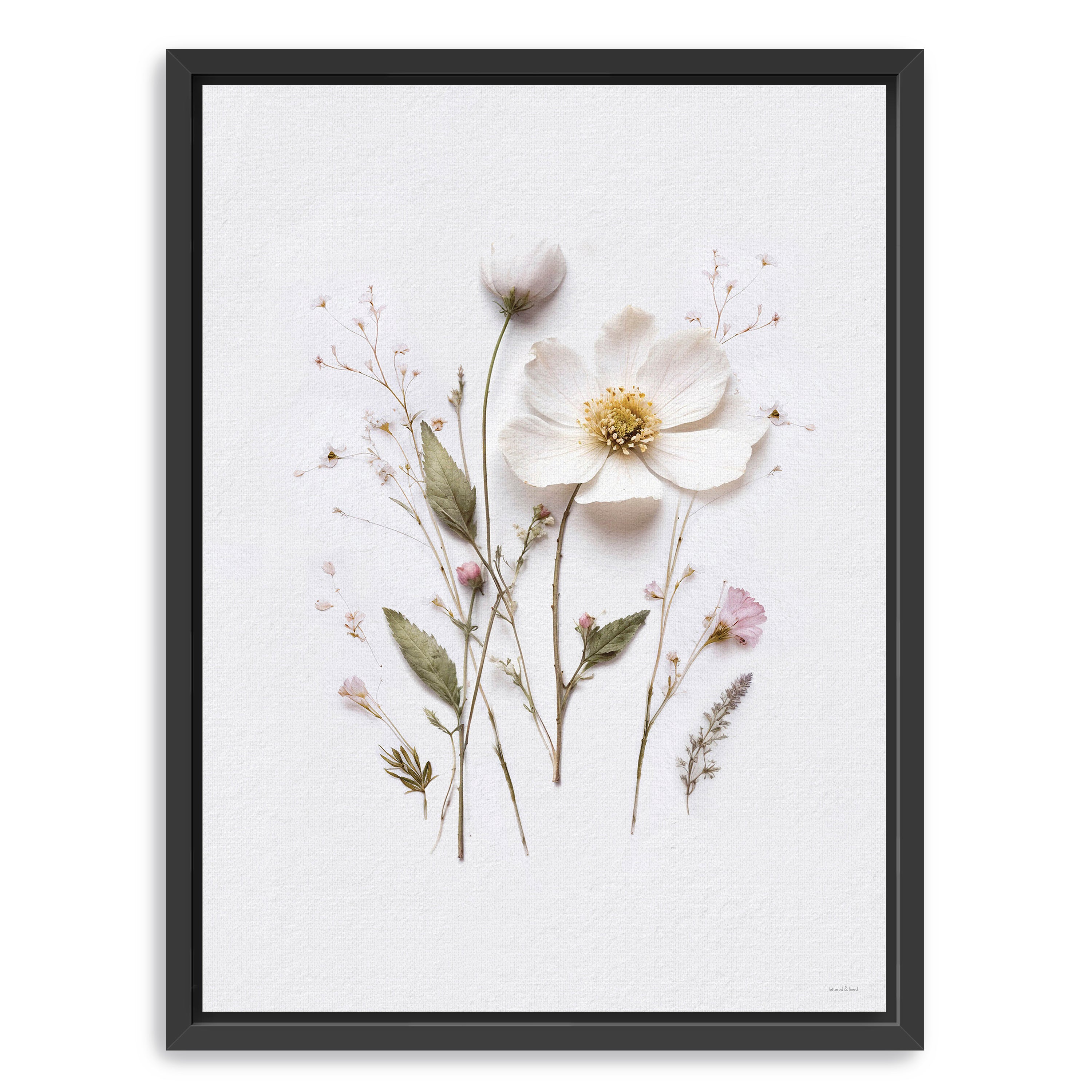 Pressed Flowers V Canvas Giclee