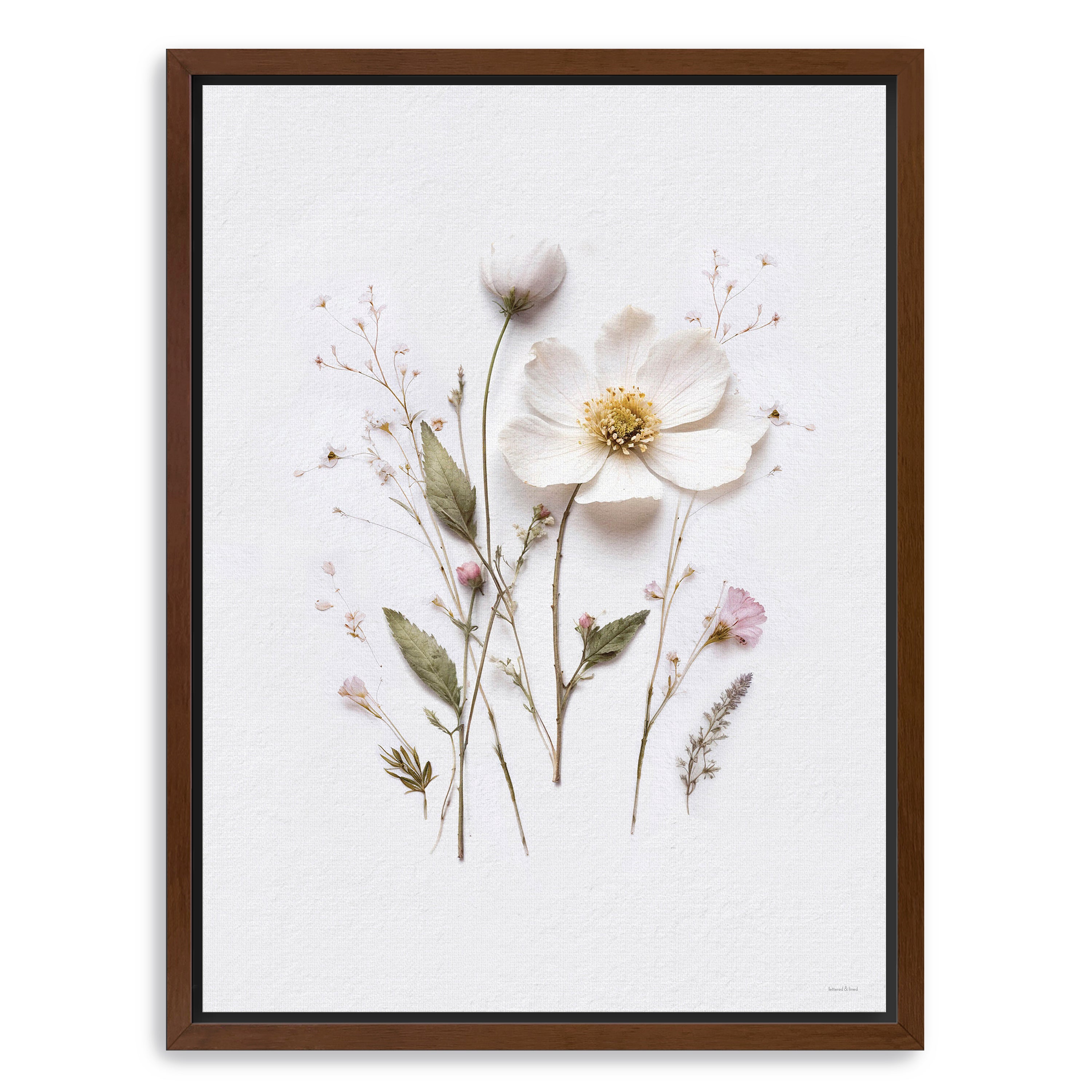 Pressed Flowers V Canvas Giclee