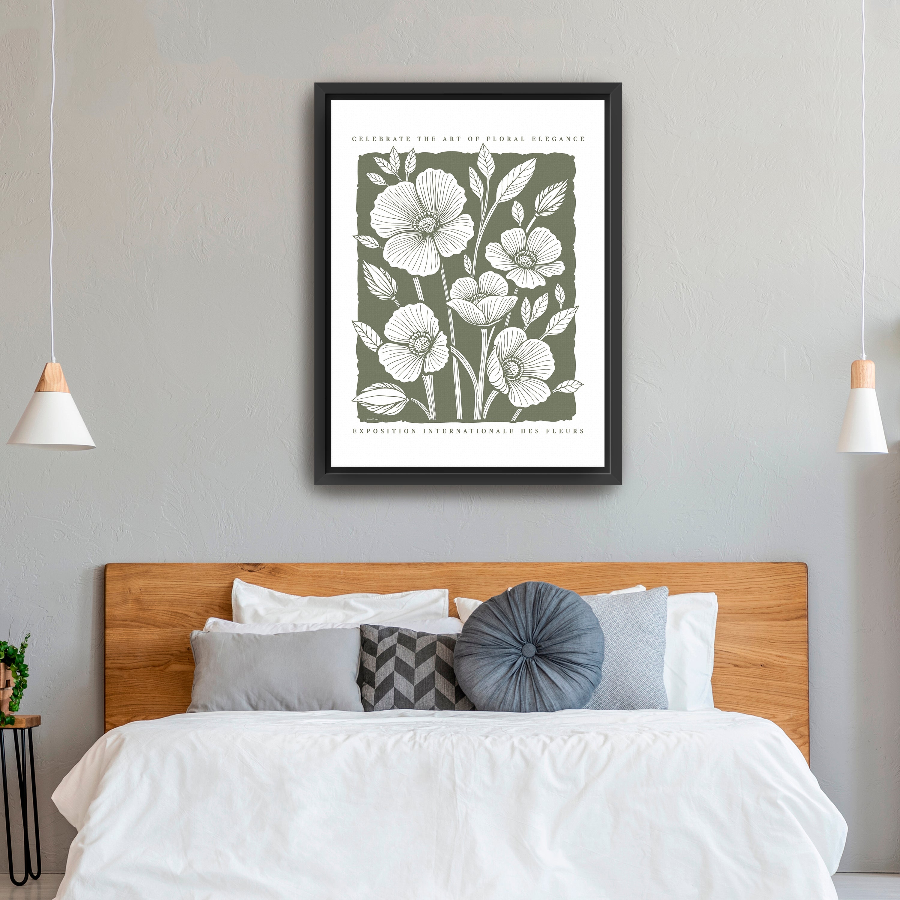 Art of Floral Elegance Poster I Canvas Giclee