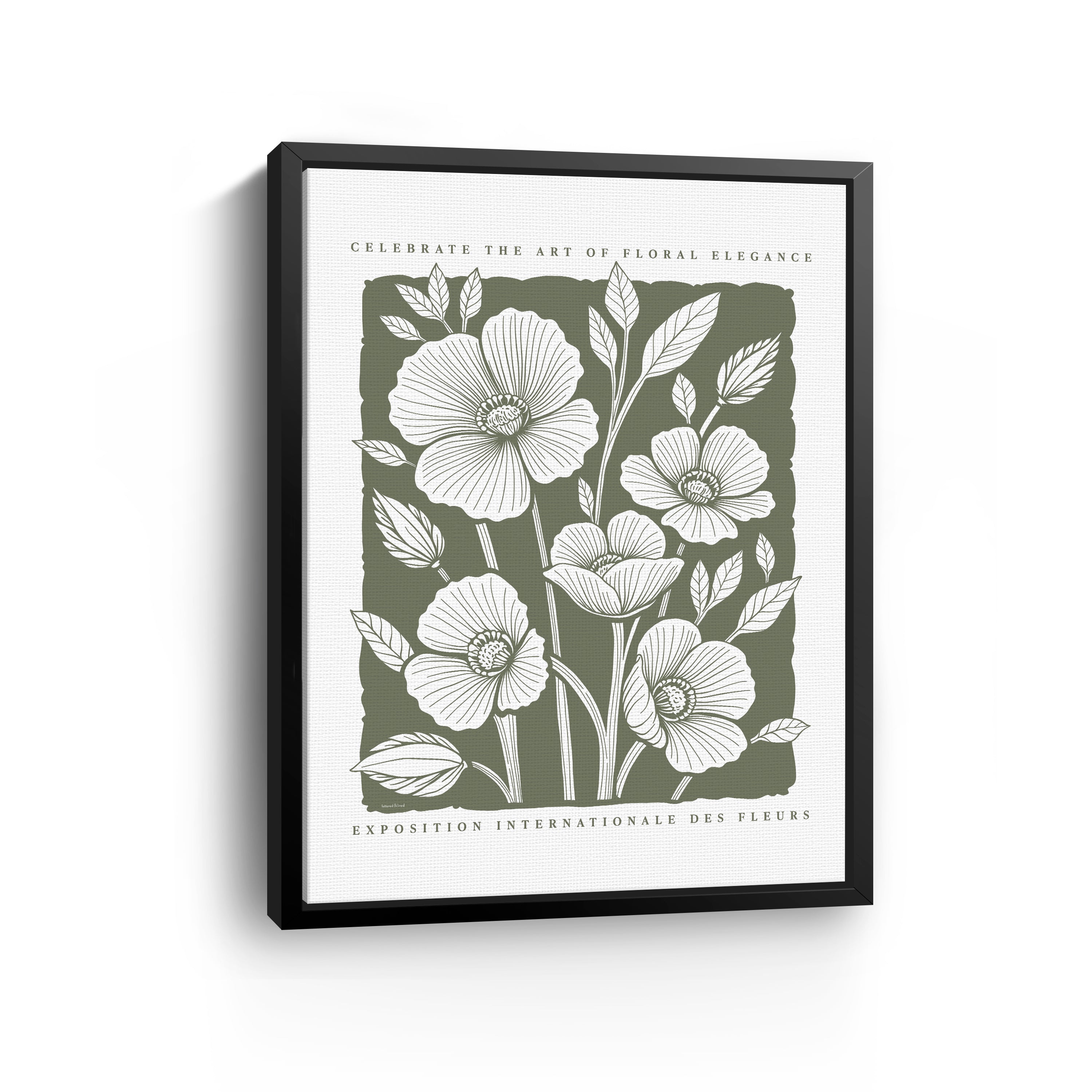 Art of Floral Elegance Poster I Canvas Giclee