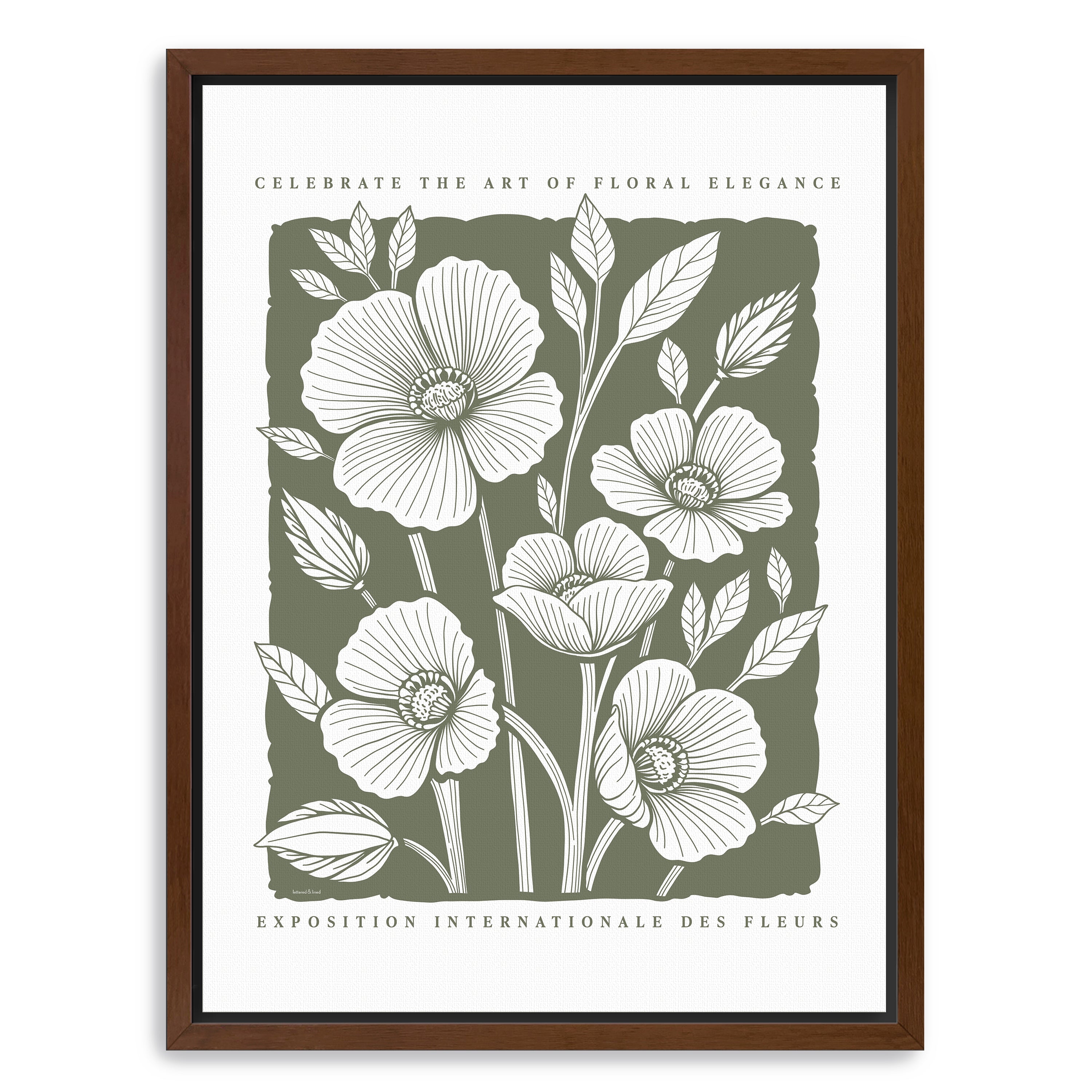 Art of Floral Elegance Poster I Canvas Giclee