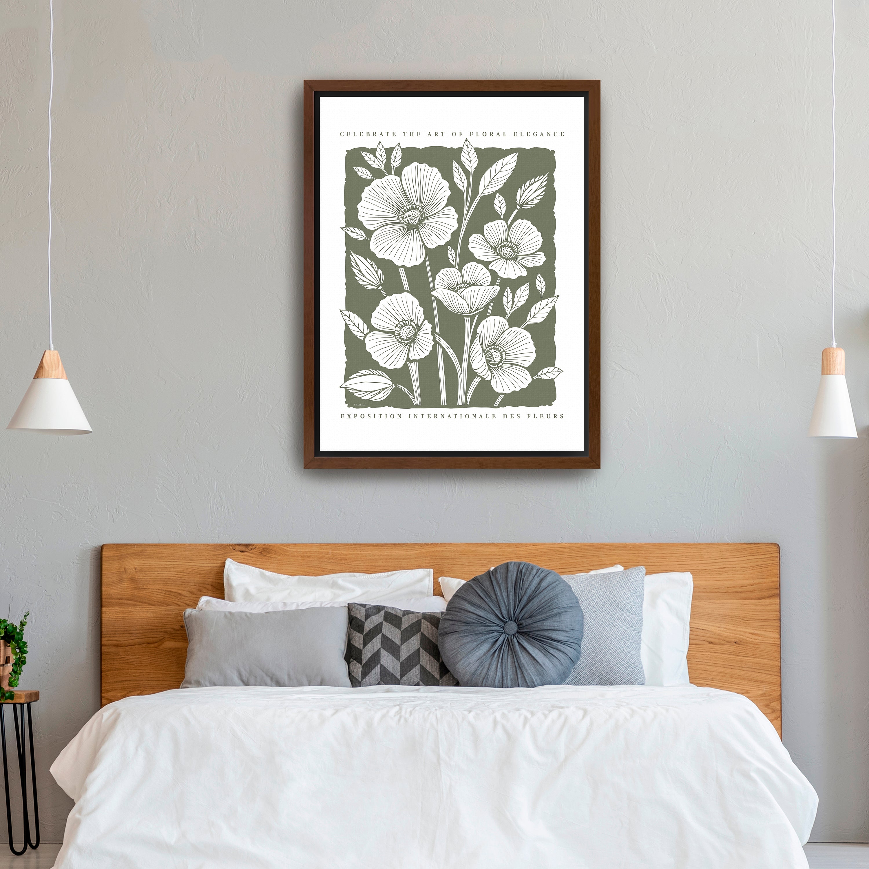 Art of Floral Elegance Poster I Canvas Giclee