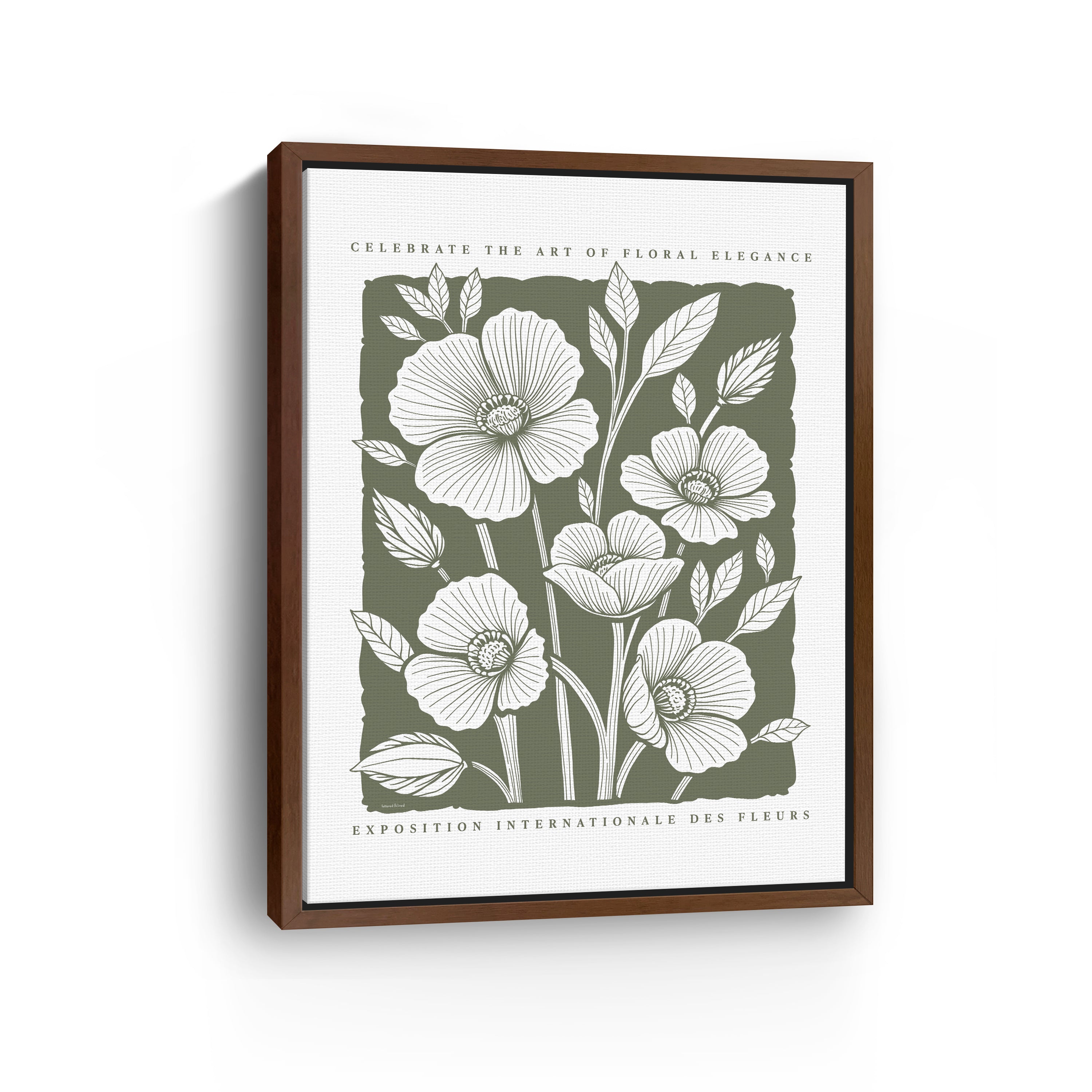 Art of Floral Elegance Poster I Canvas Giclee