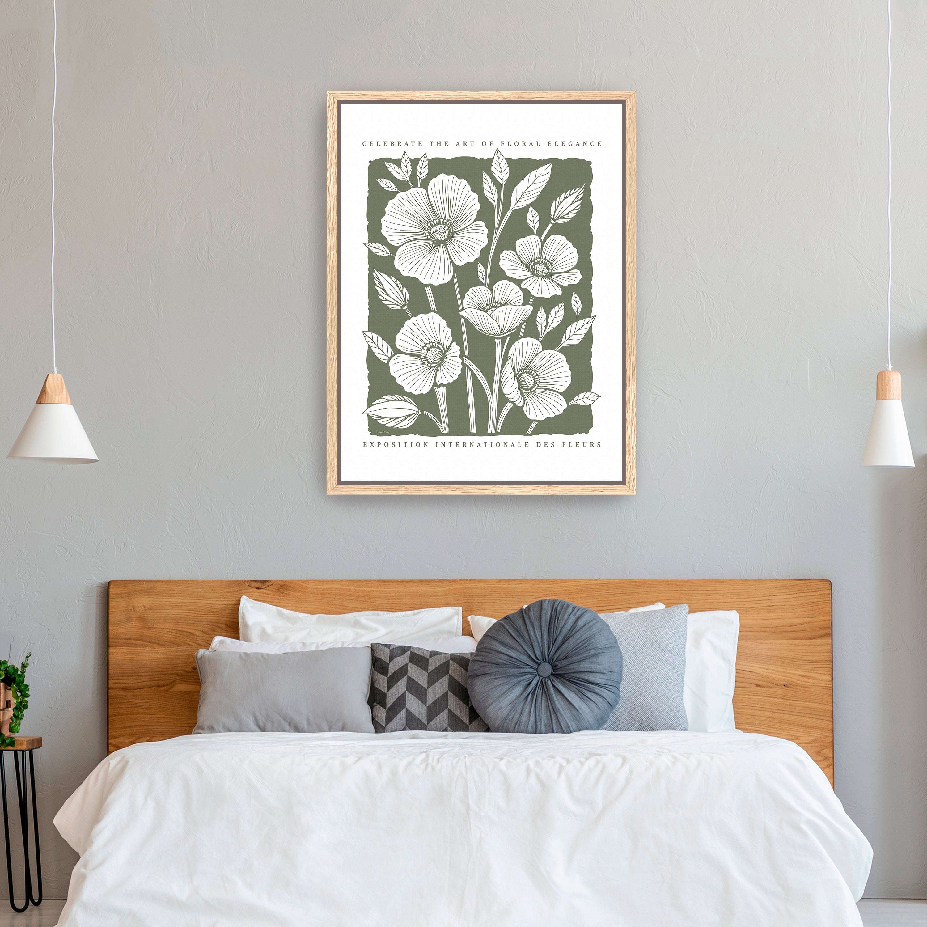 Art of Floral Elegance Poster I Canvas Giclee