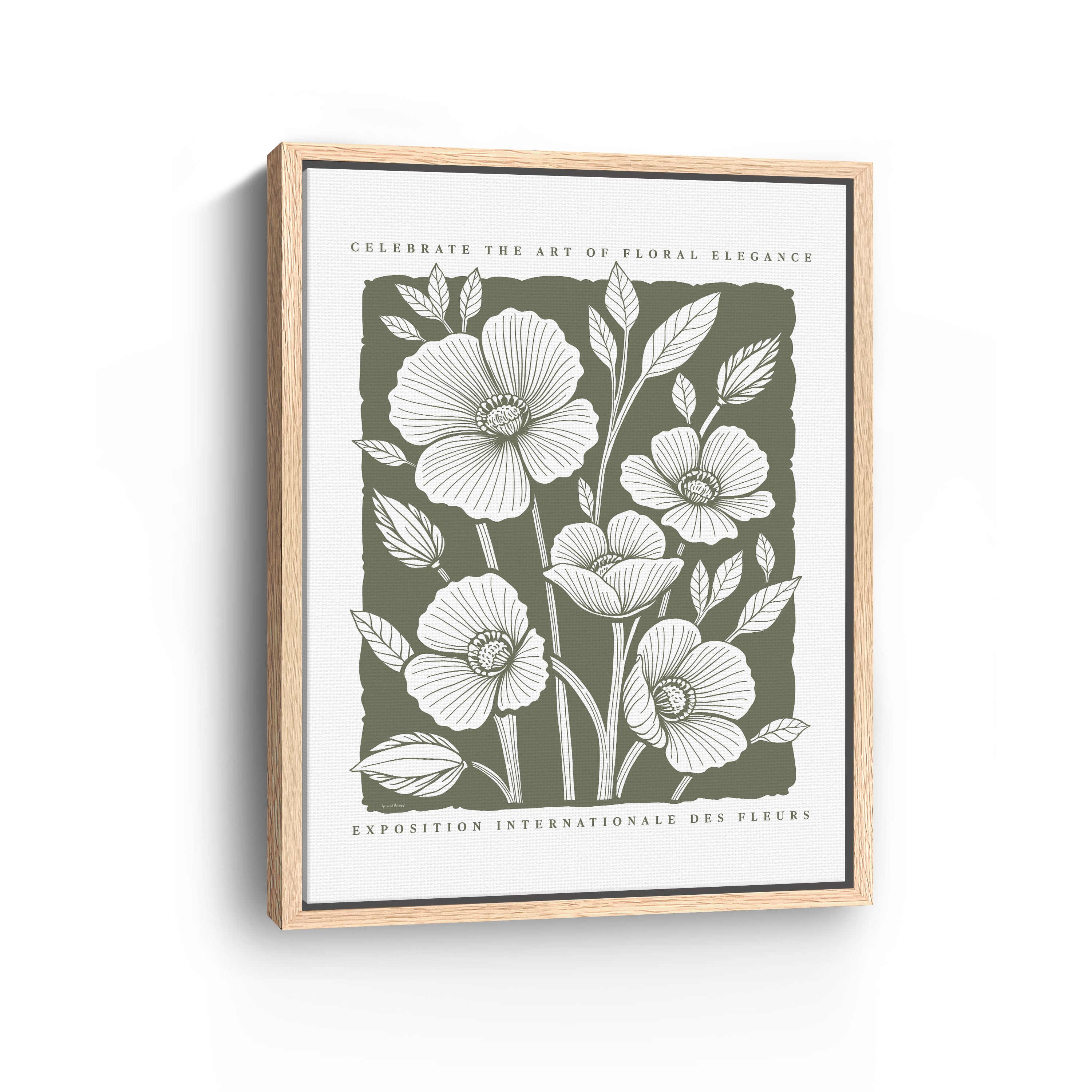 Art of Floral Elegance Poster I Canvas Giclee