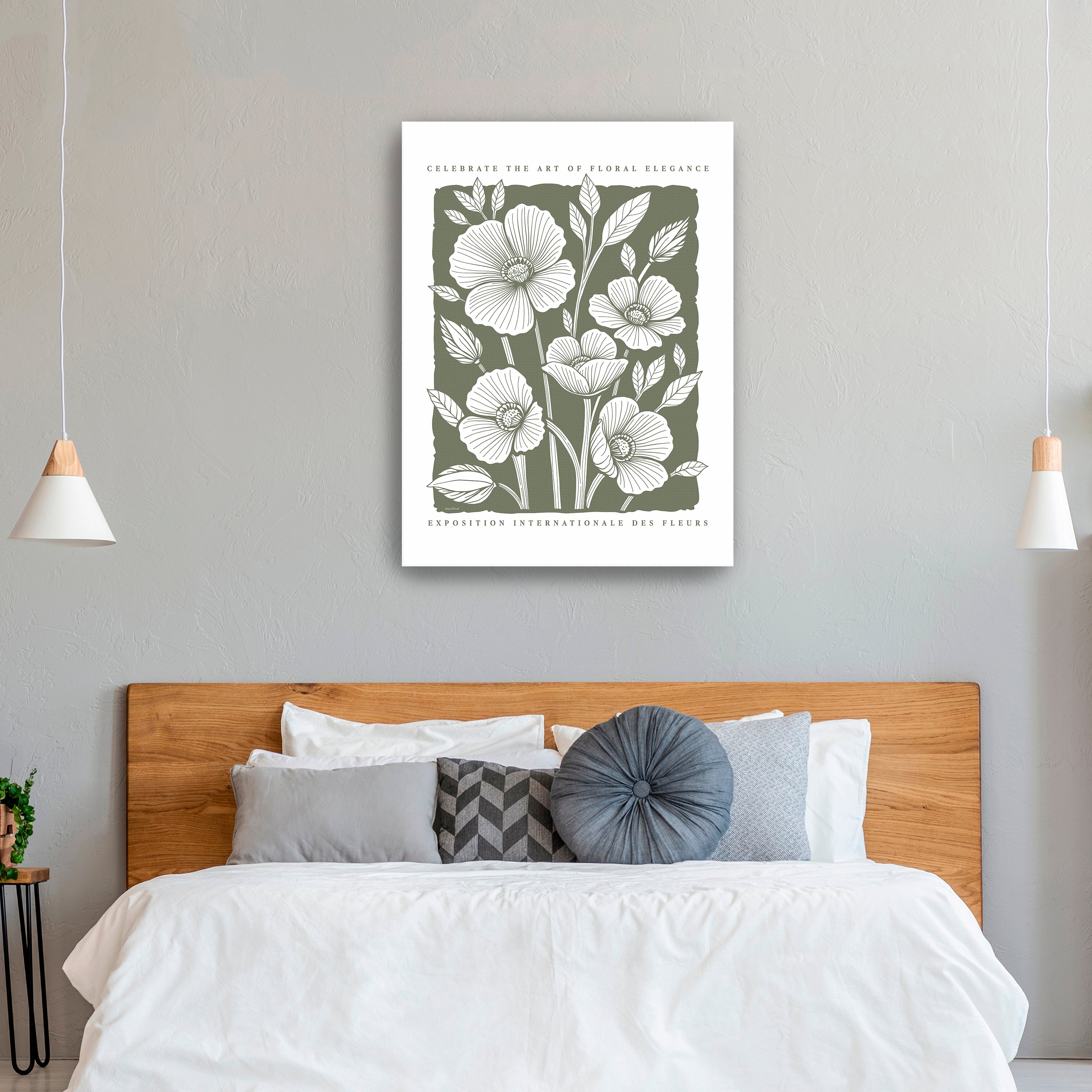 Art of Floral Elegance Poster I Canvas Giclee