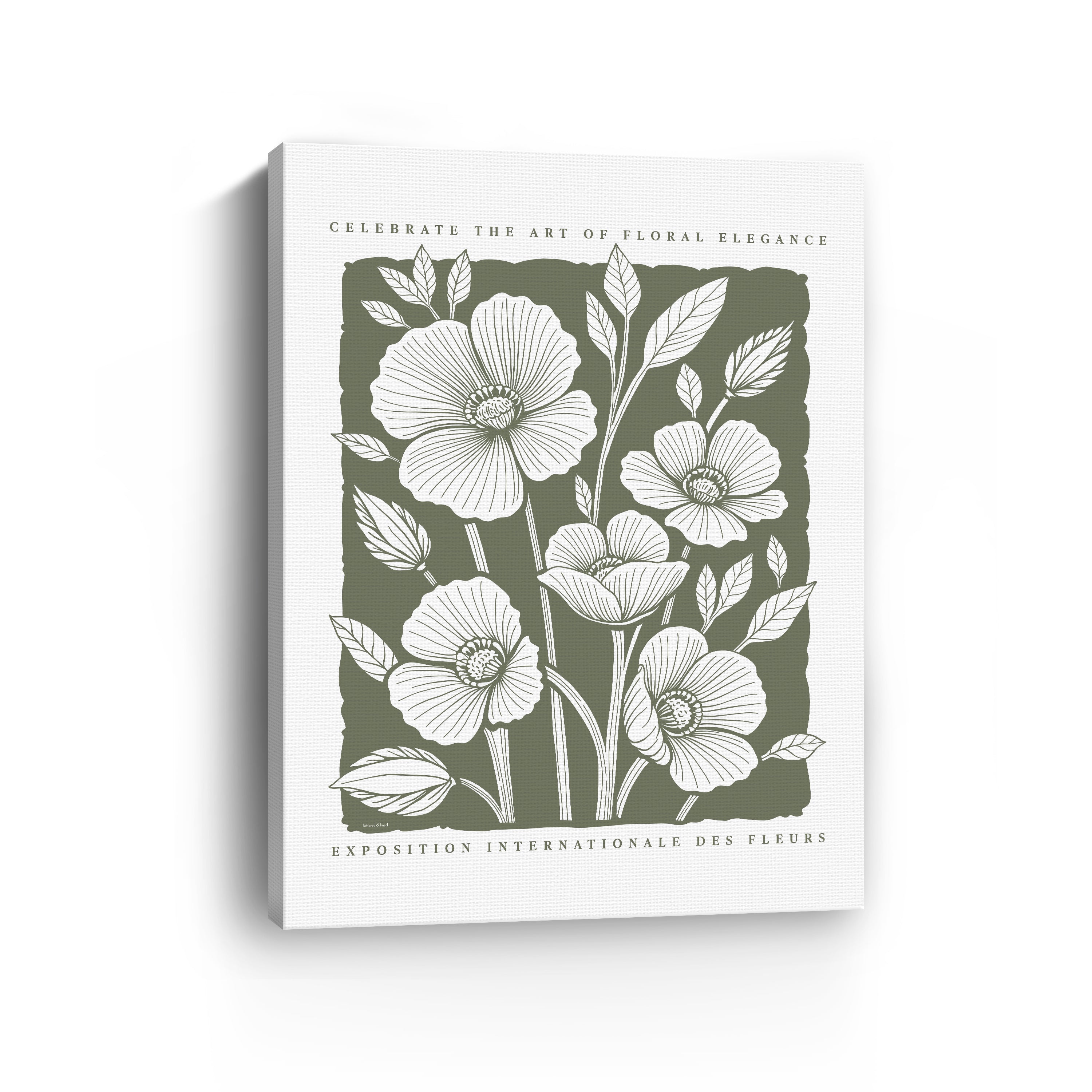 Art of Floral Elegance Poster I Canvas Giclee