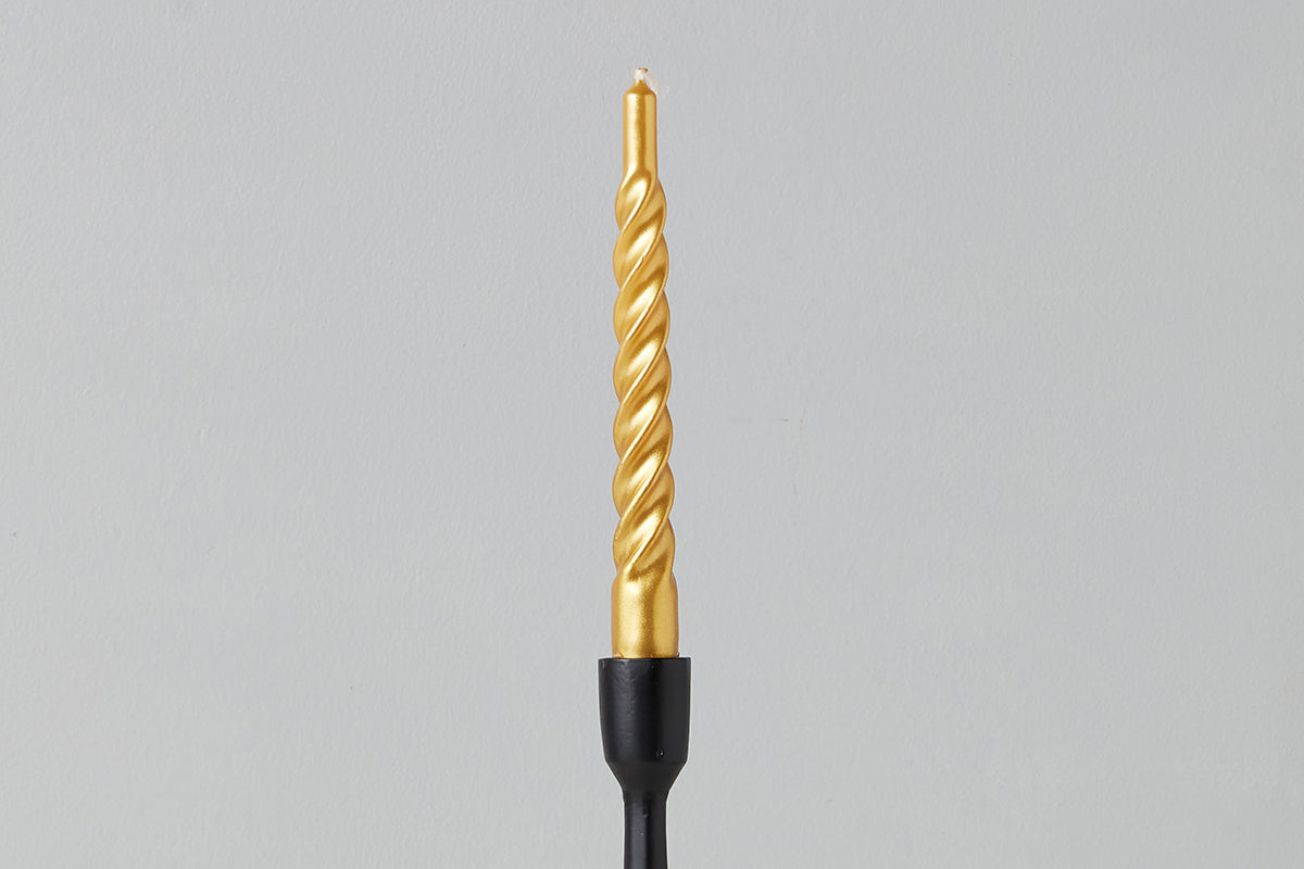 Lacquer Twisted Taper Candles, Set of 6