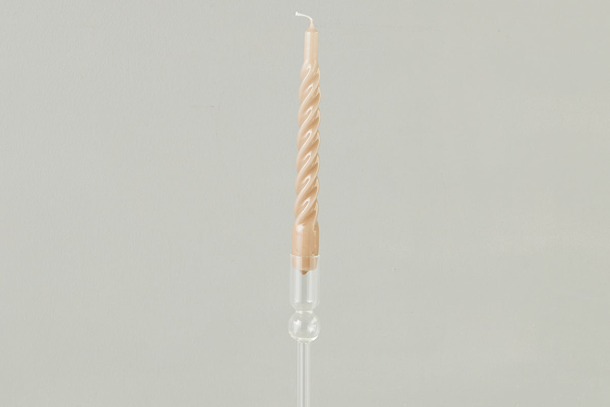 Lacquer Twisted Taper Candles, Set of 6