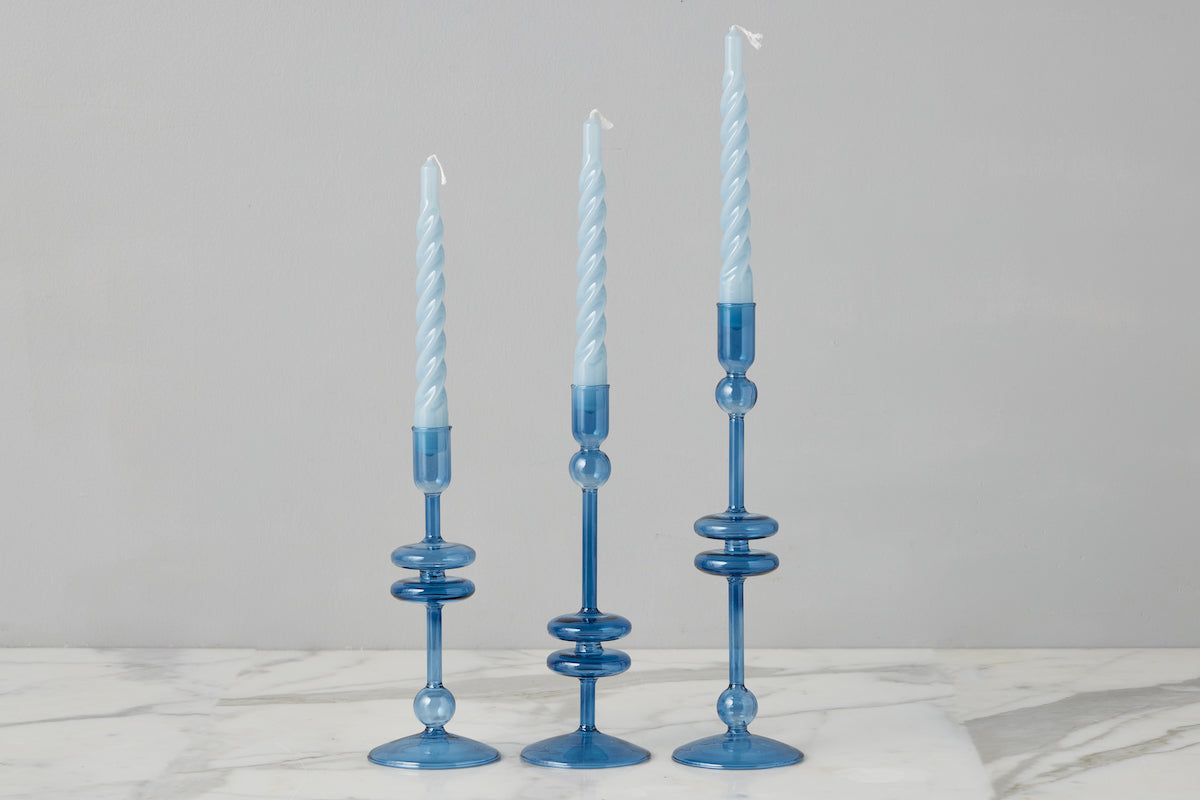 Lacquer Twisted Taper Candles, Set of 6