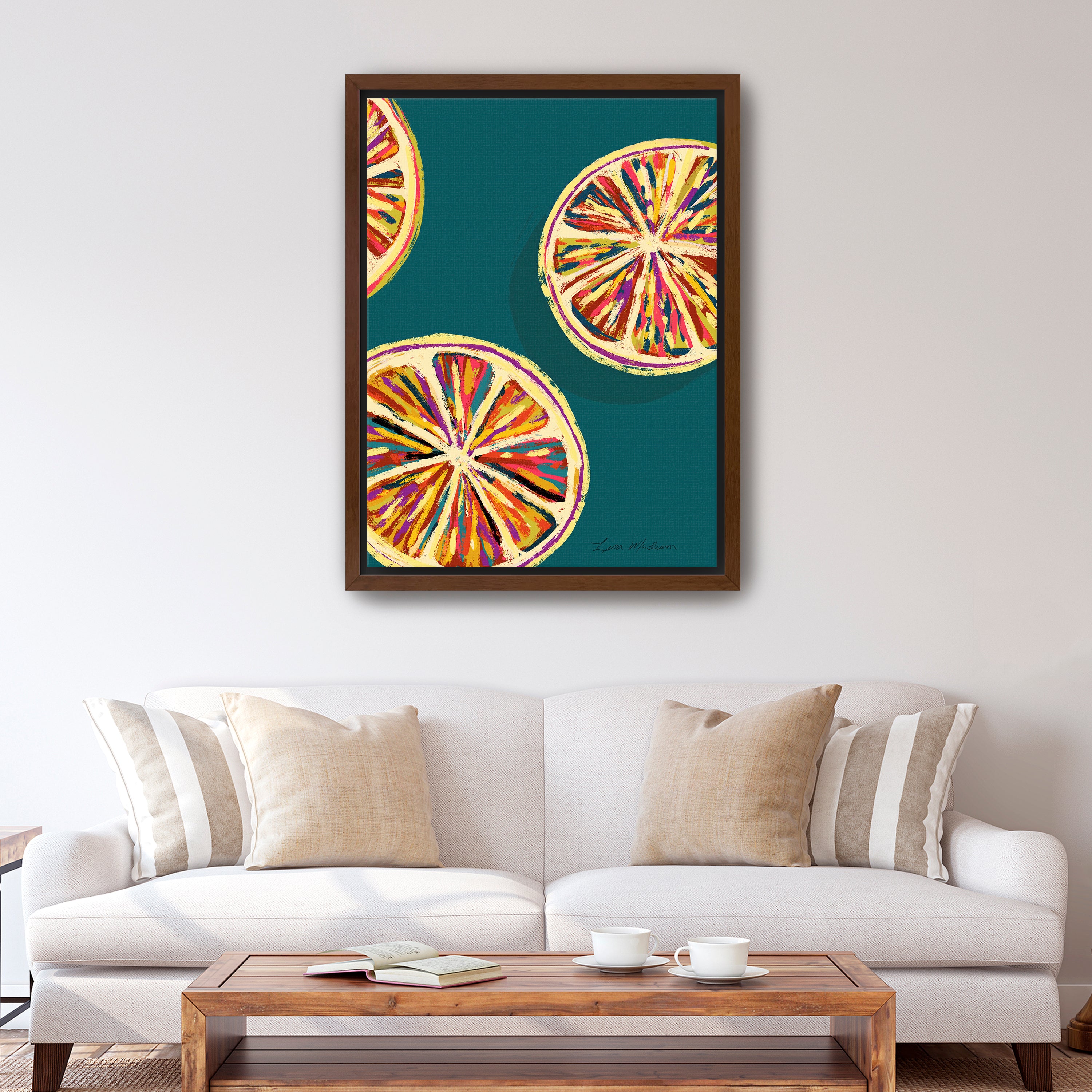 Grapefruit Canvas Giclee