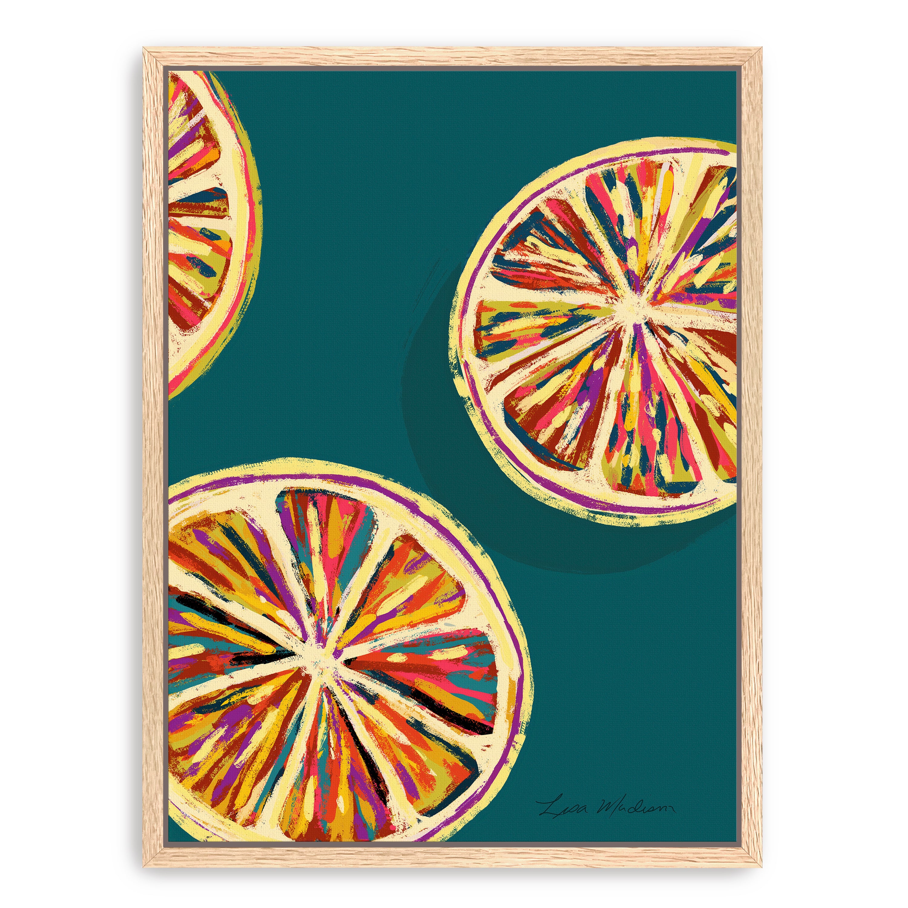 Grapefruit Canvas Giclee