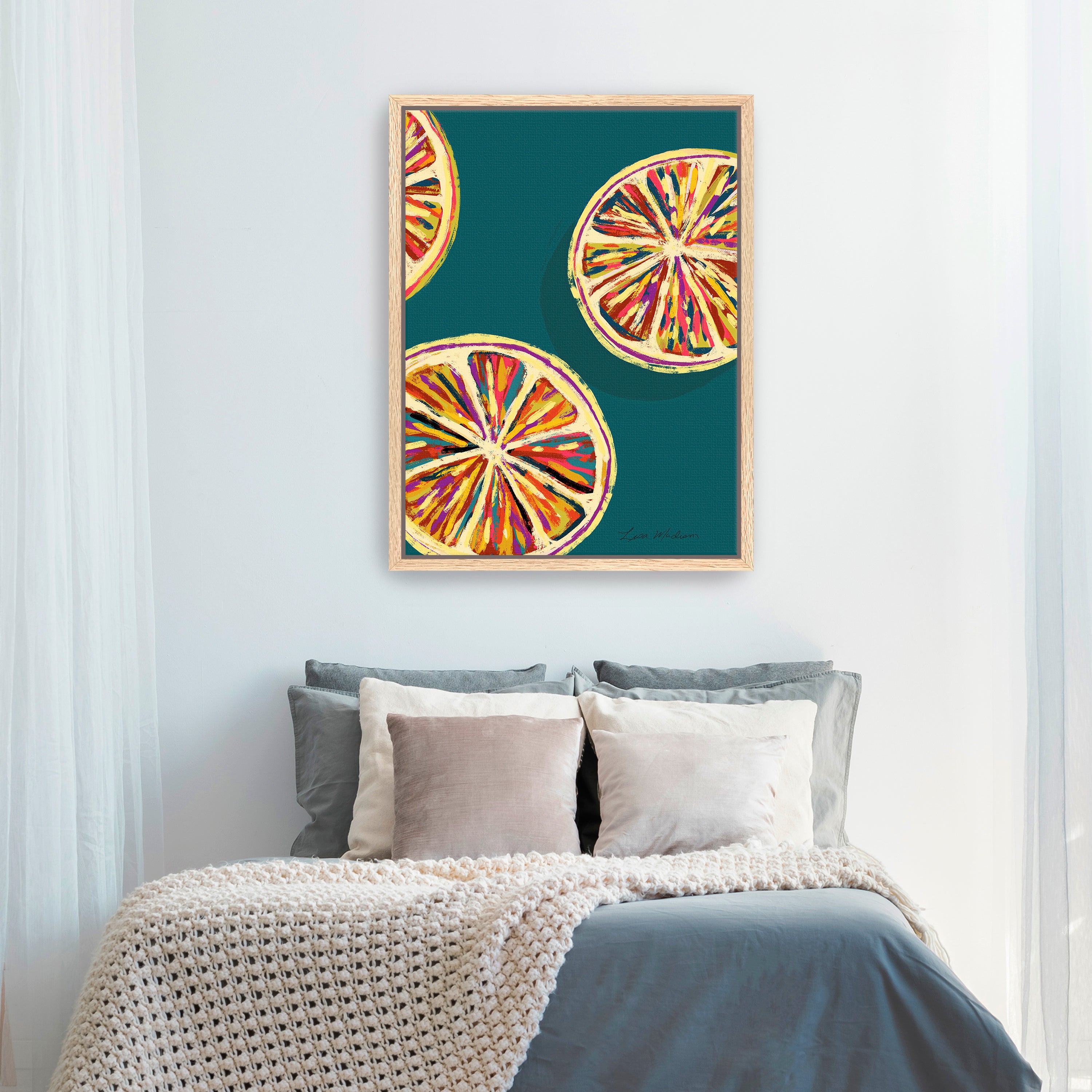 Grapefruit Canvas Giclee