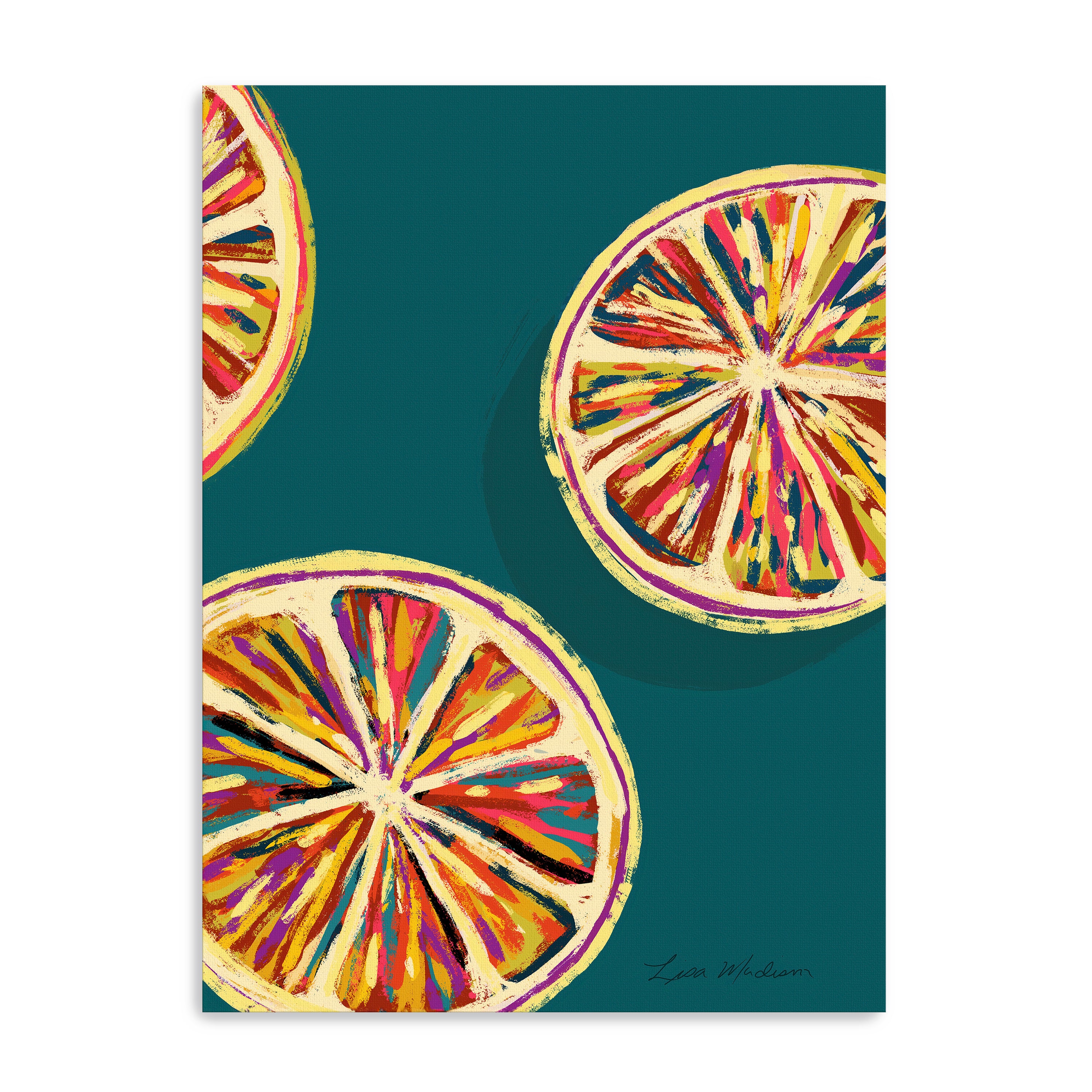 Grapefruit Canvas Giclee