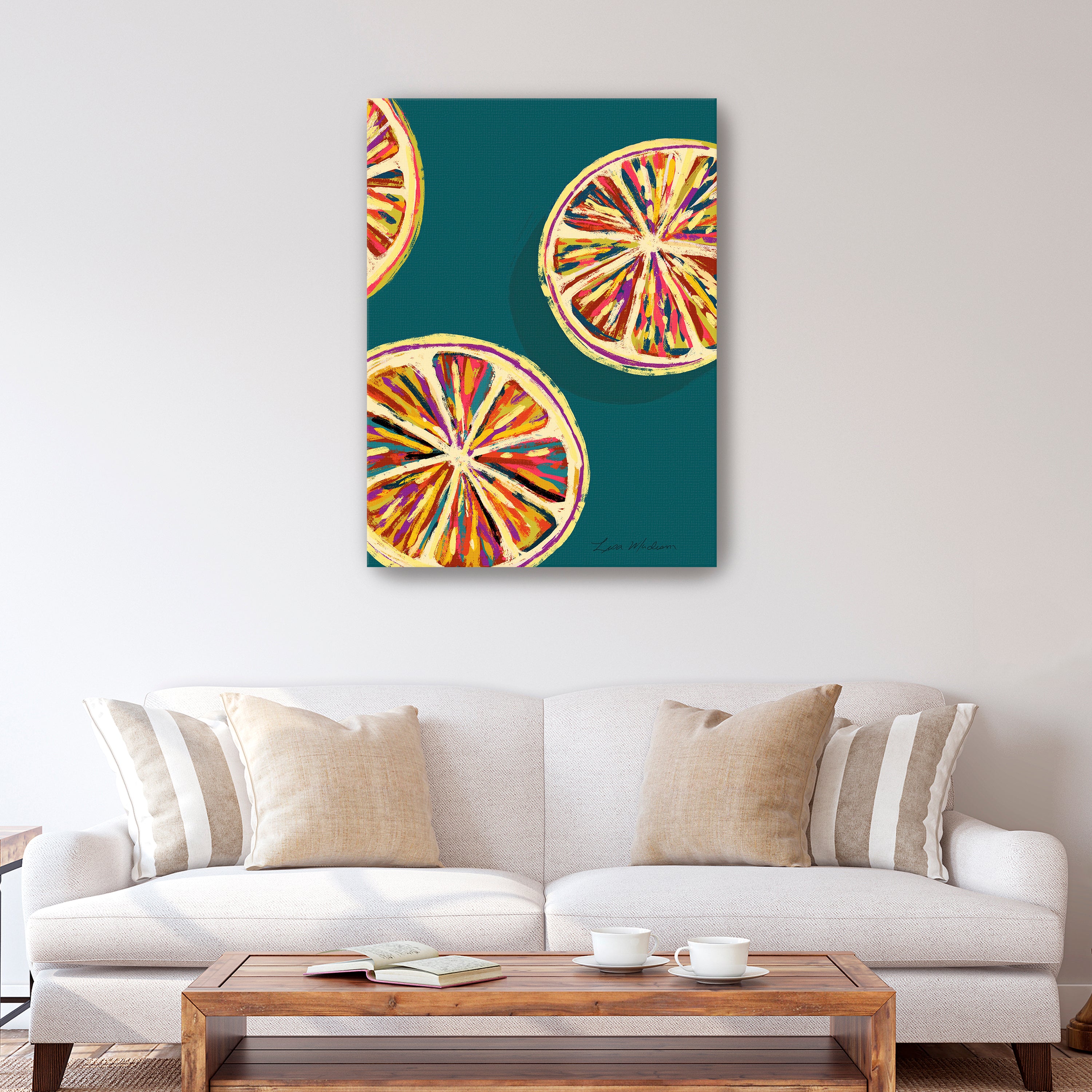 Grapefruit Canvas Giclee