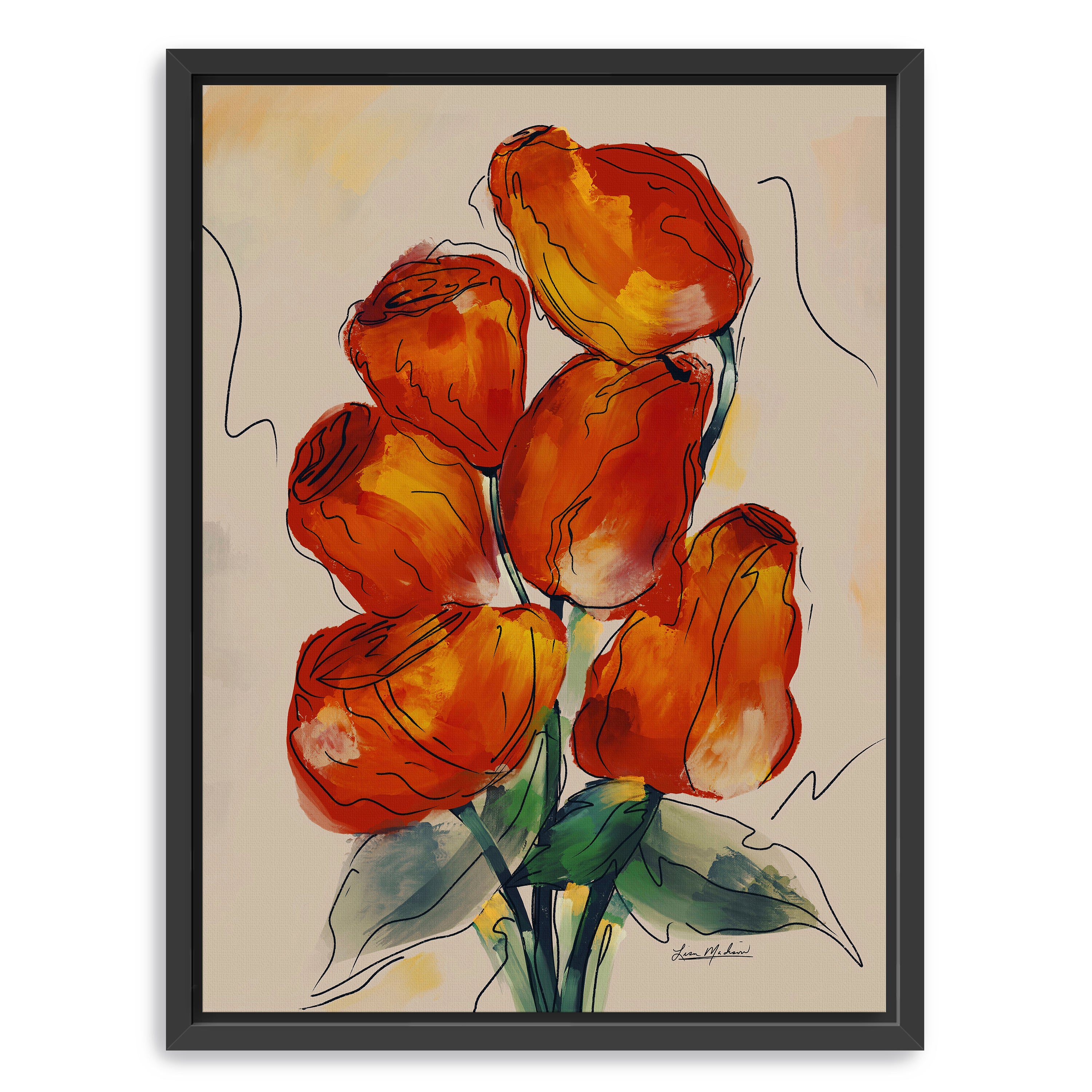 Rose Buds Canvas Giclee