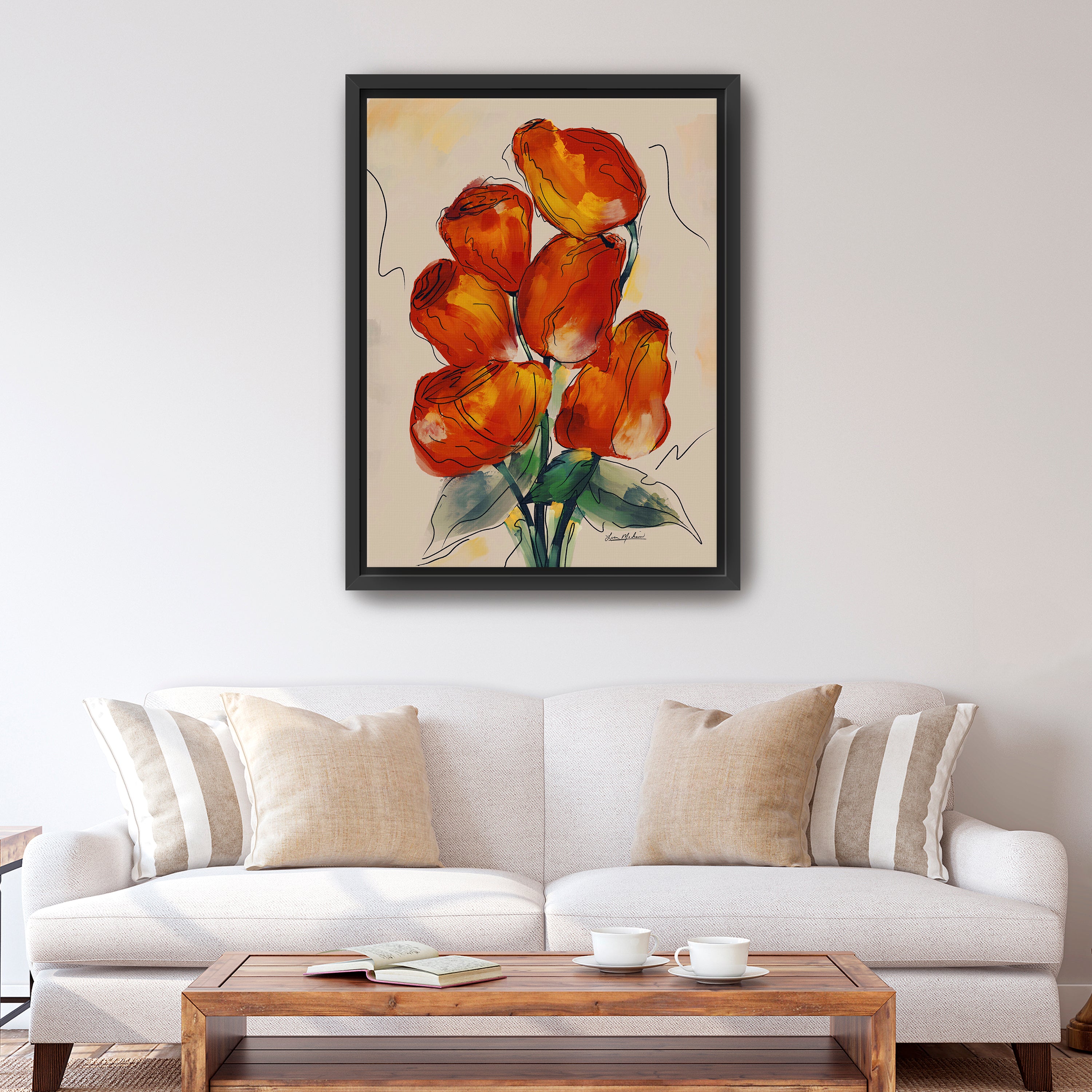 Rose Buds Canvas Giclee