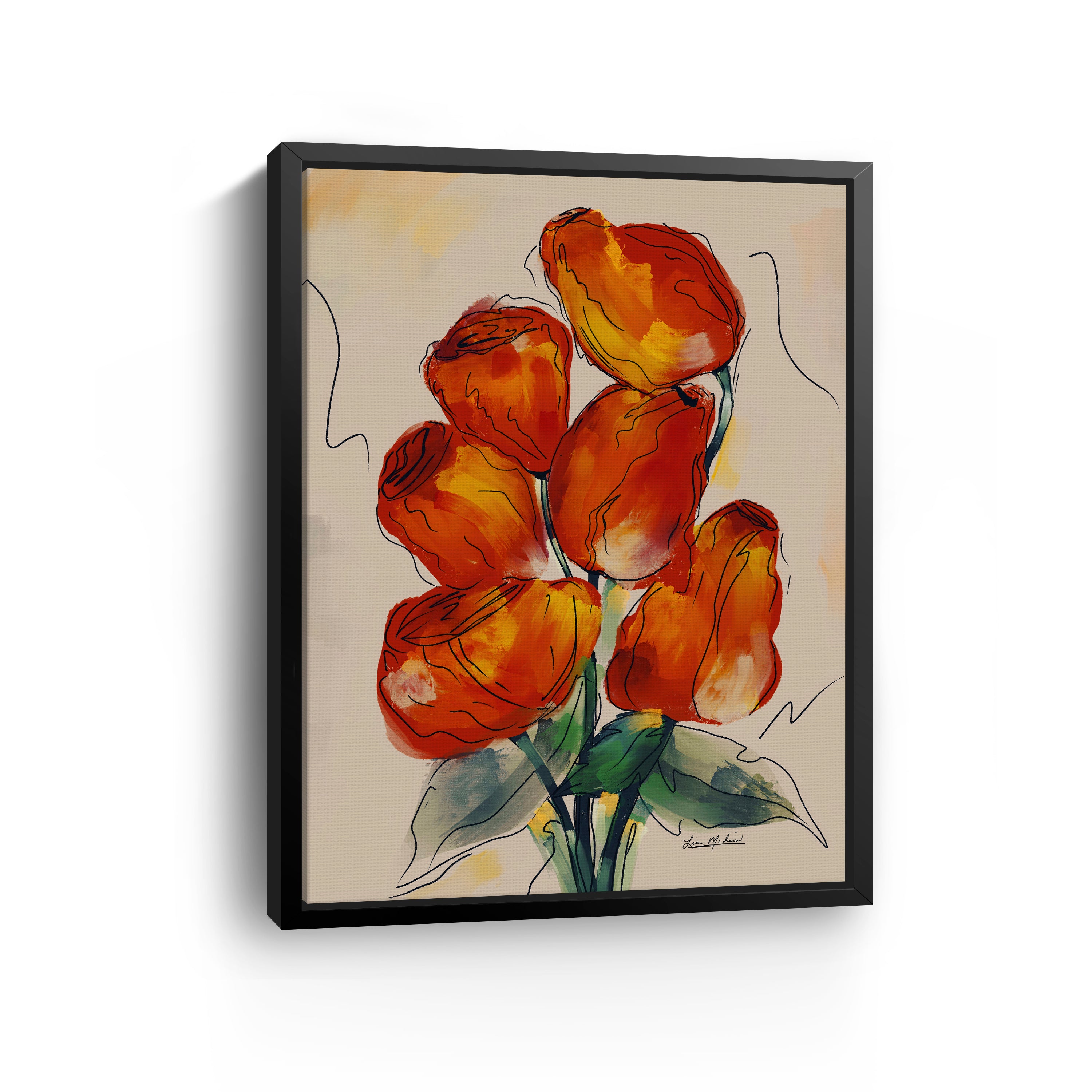 Rose Buds Canvas Giclee