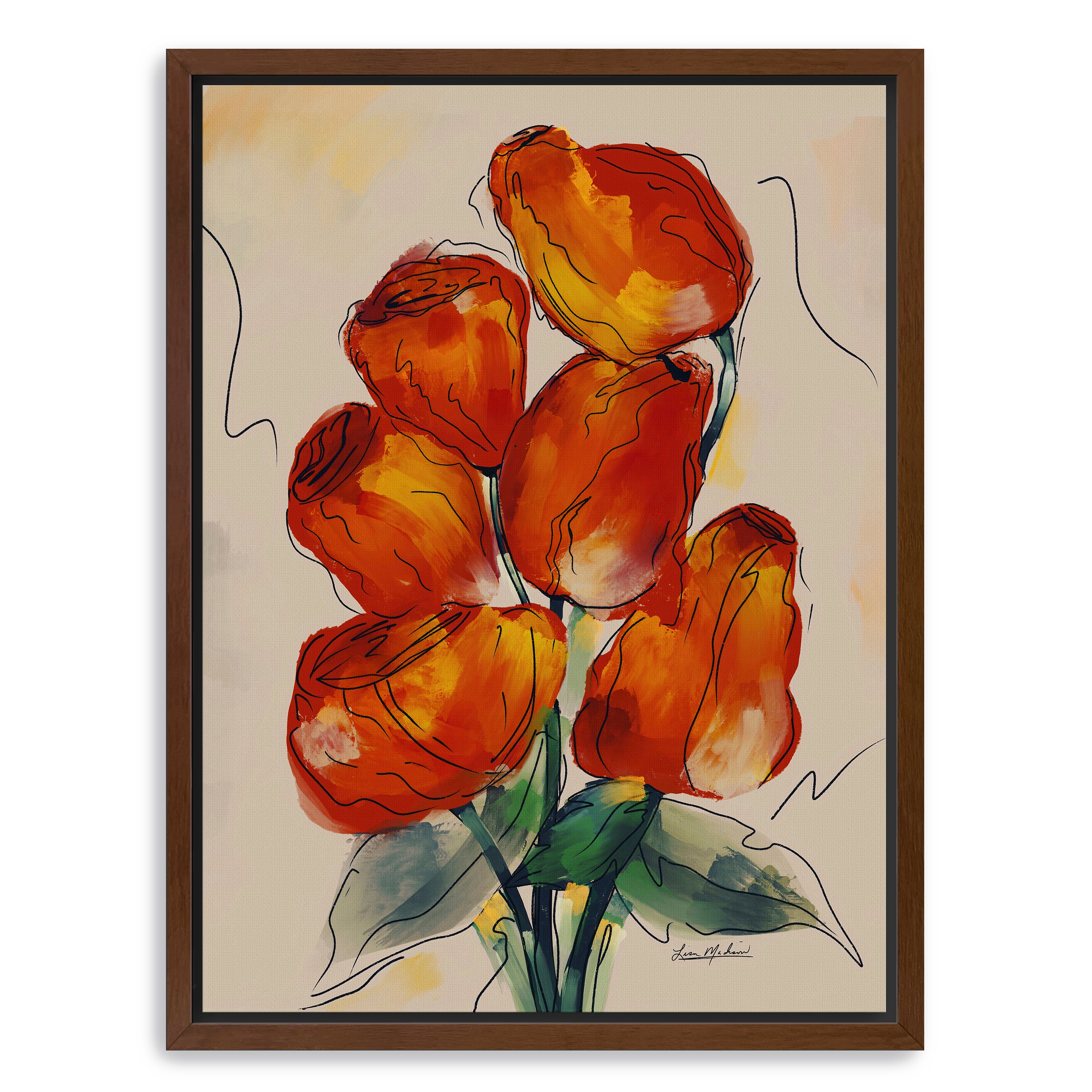 Rose Buds Canvas Giclee