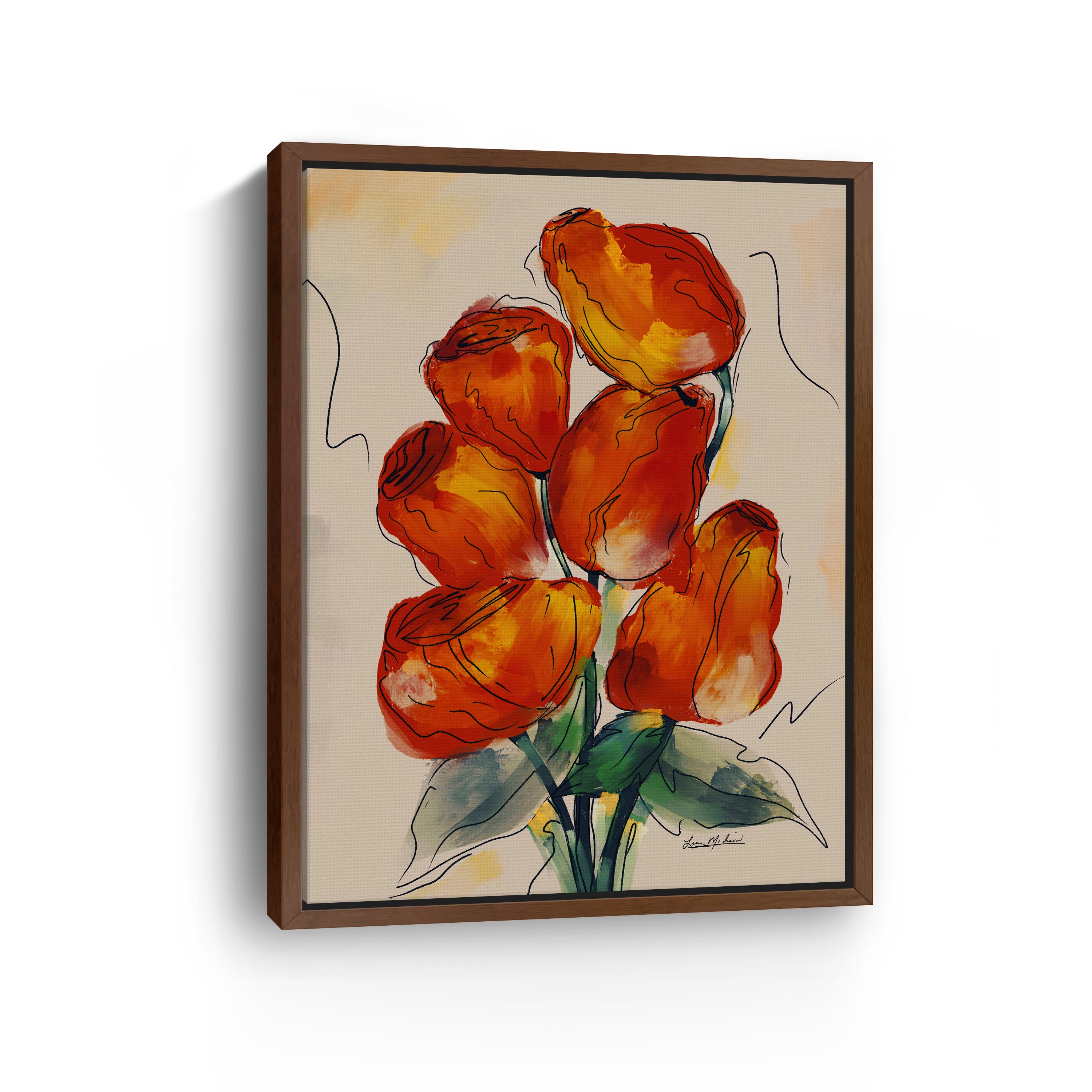 Rose Buds Canvas Giclee