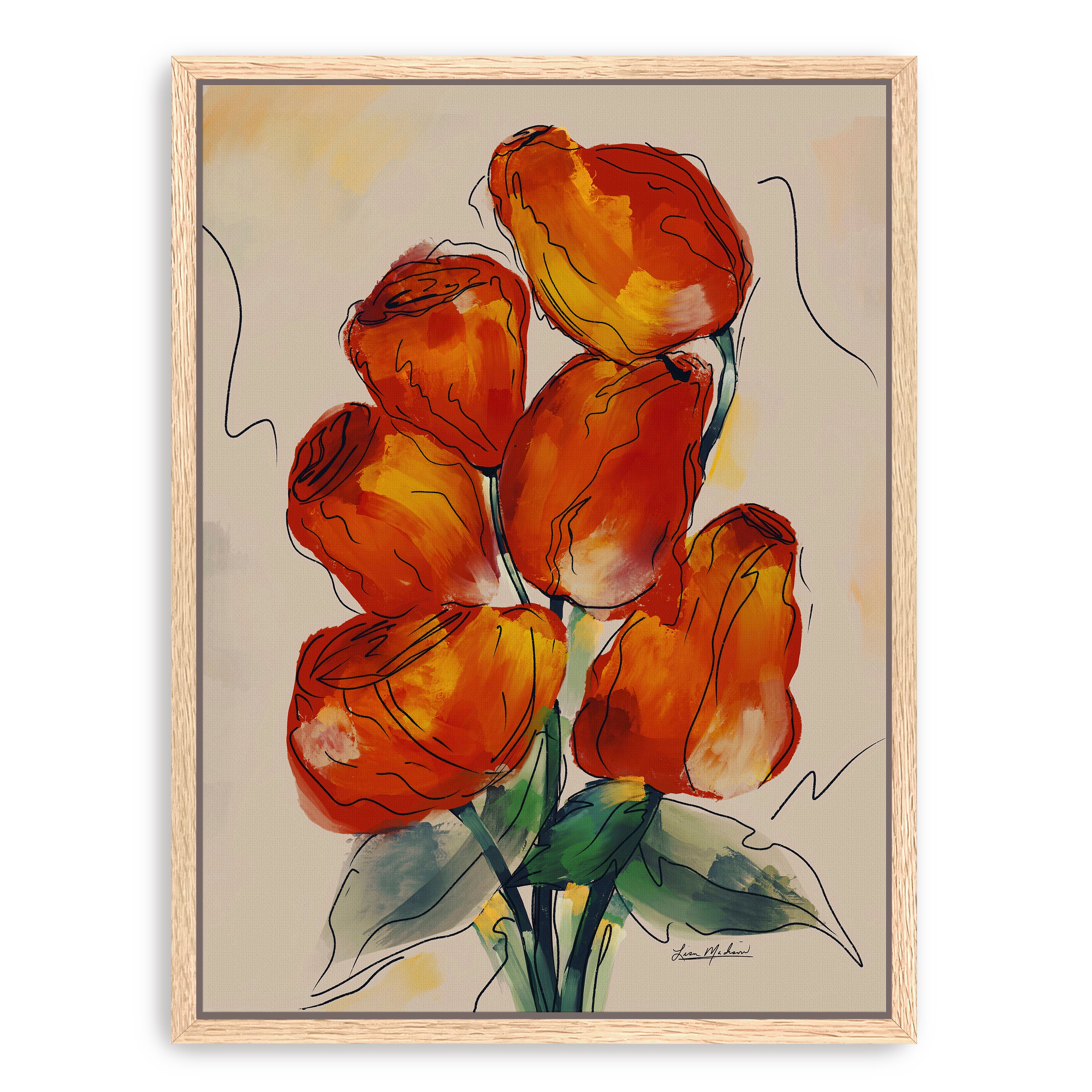 Rose Buds Canvas Giclee