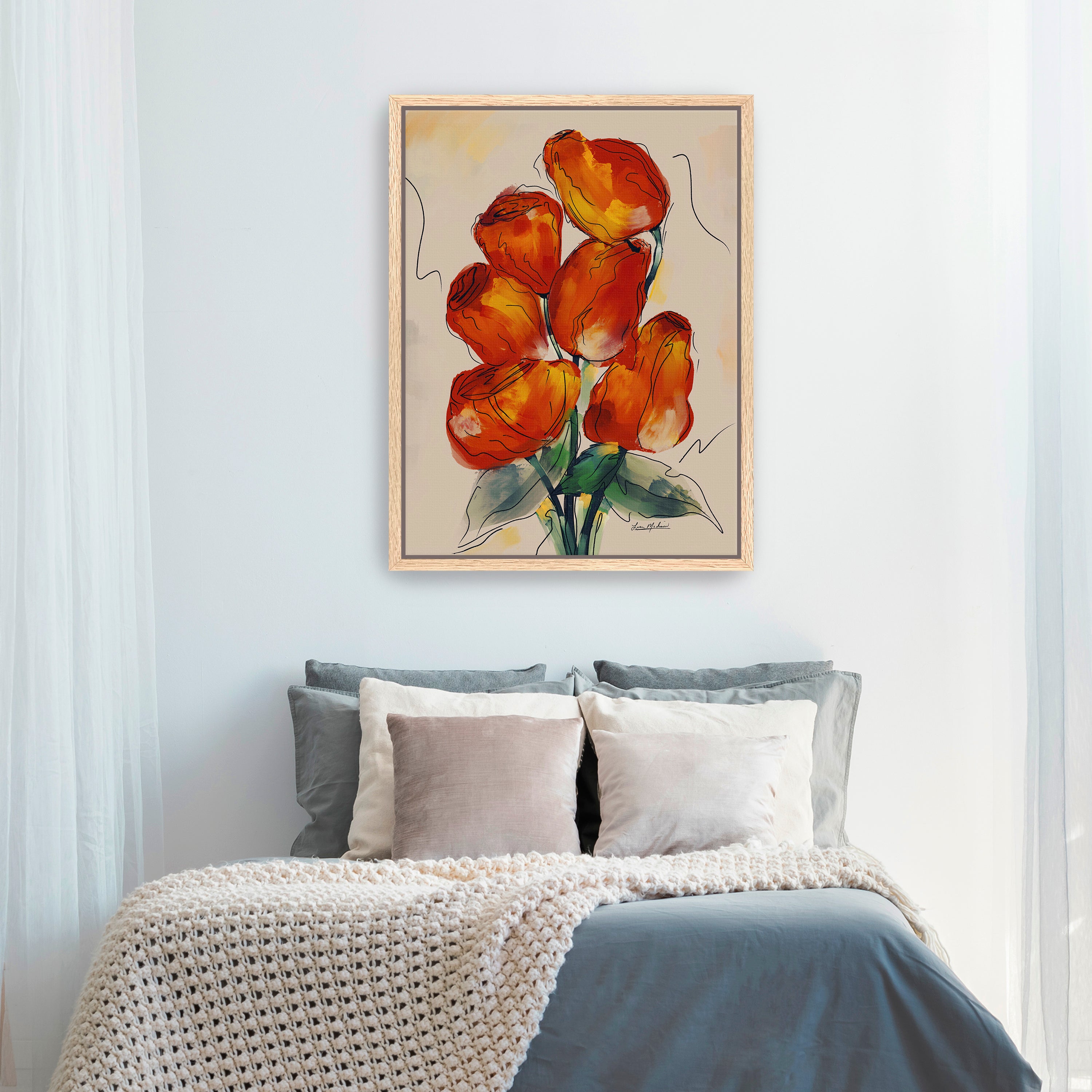 Rose Buds Canvas Giclee