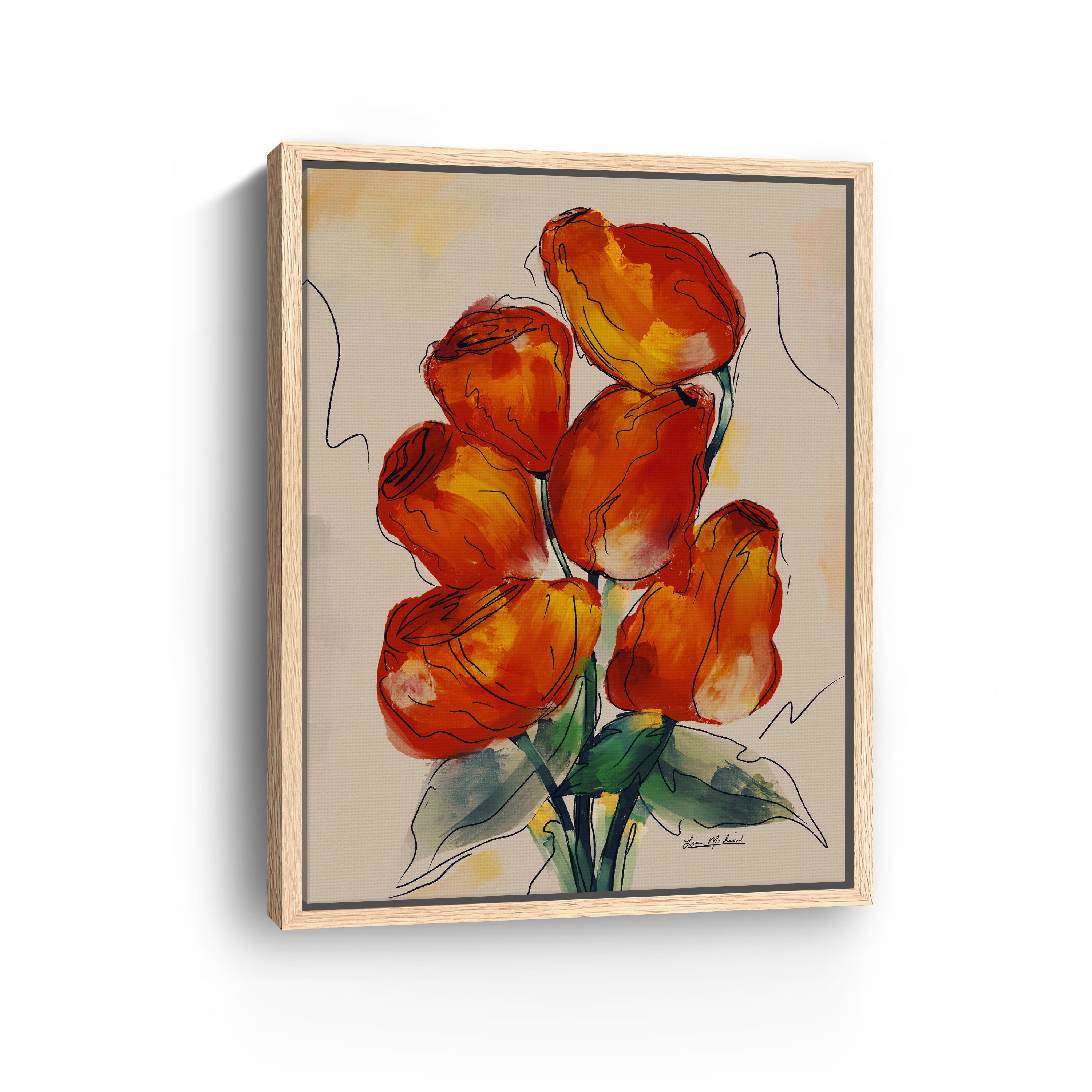 Rose Buds Canvas Giclee