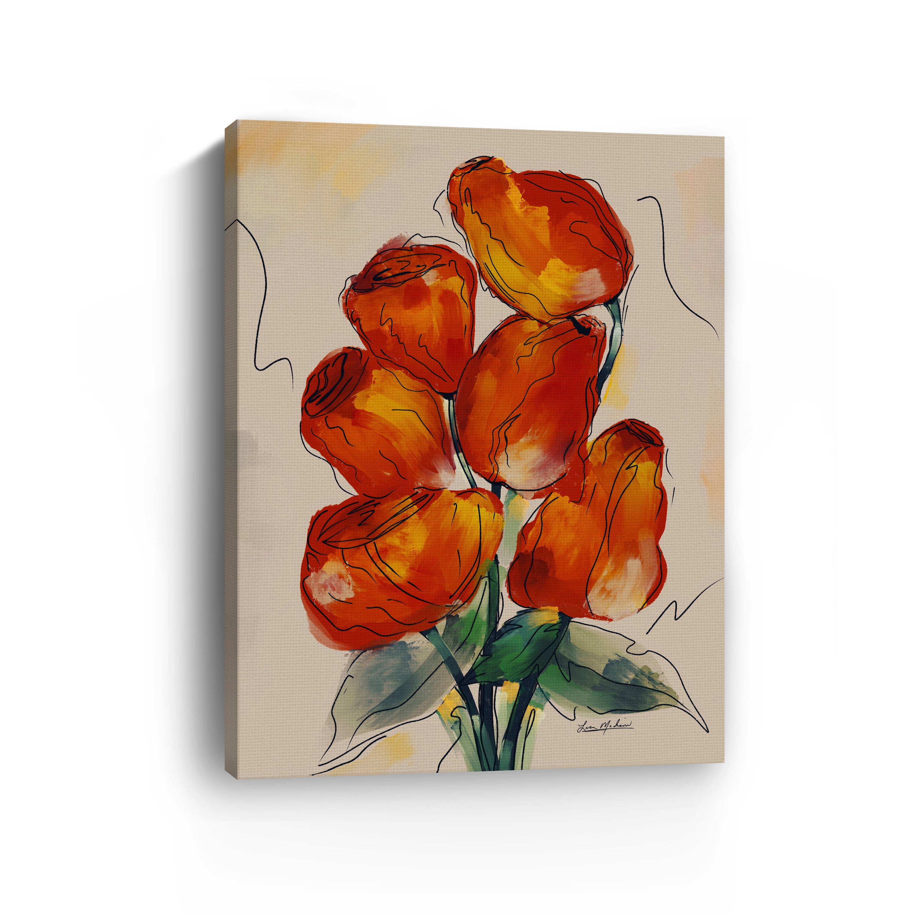 Rose Buds Canvas Giclee