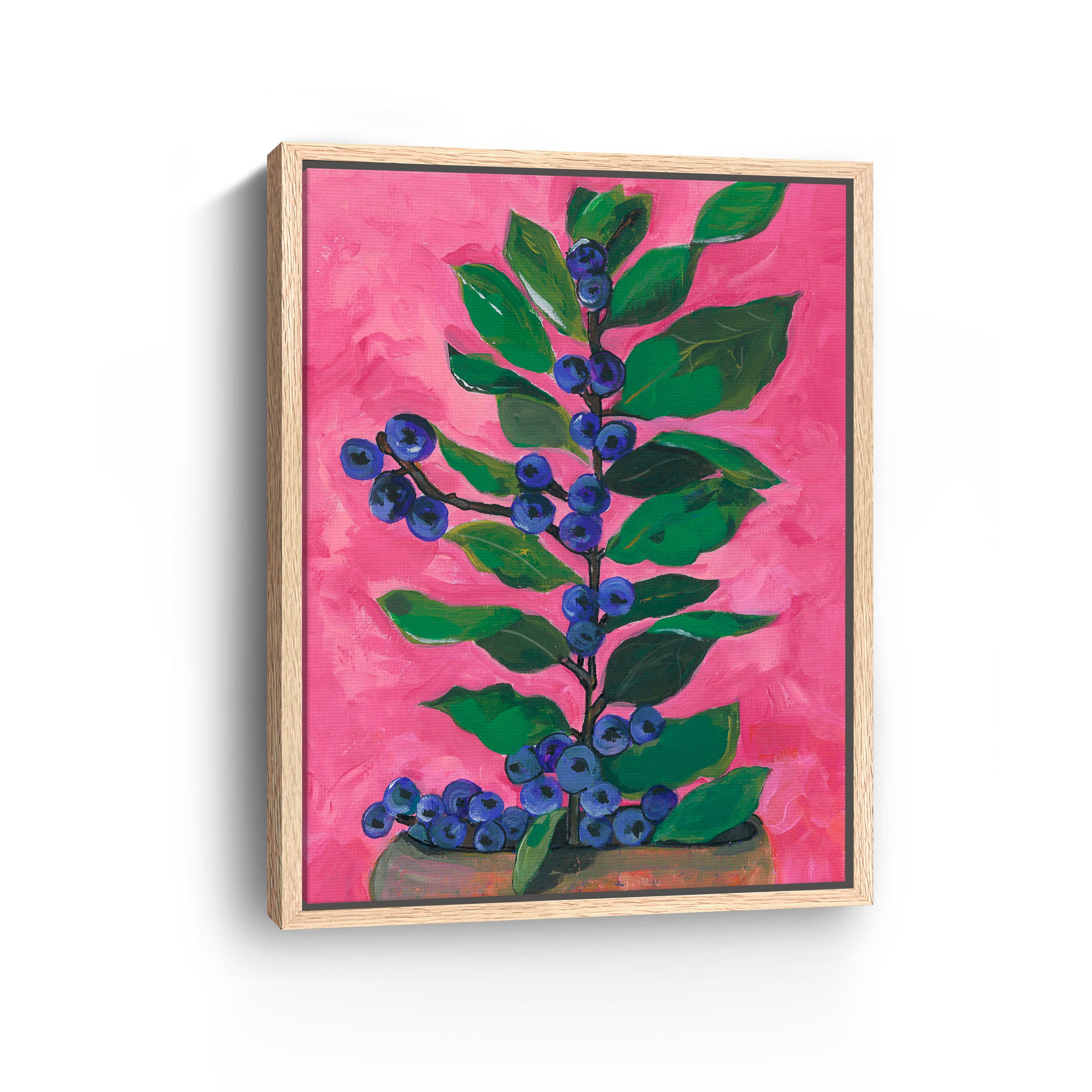 Blueberry love Canvas Giclee