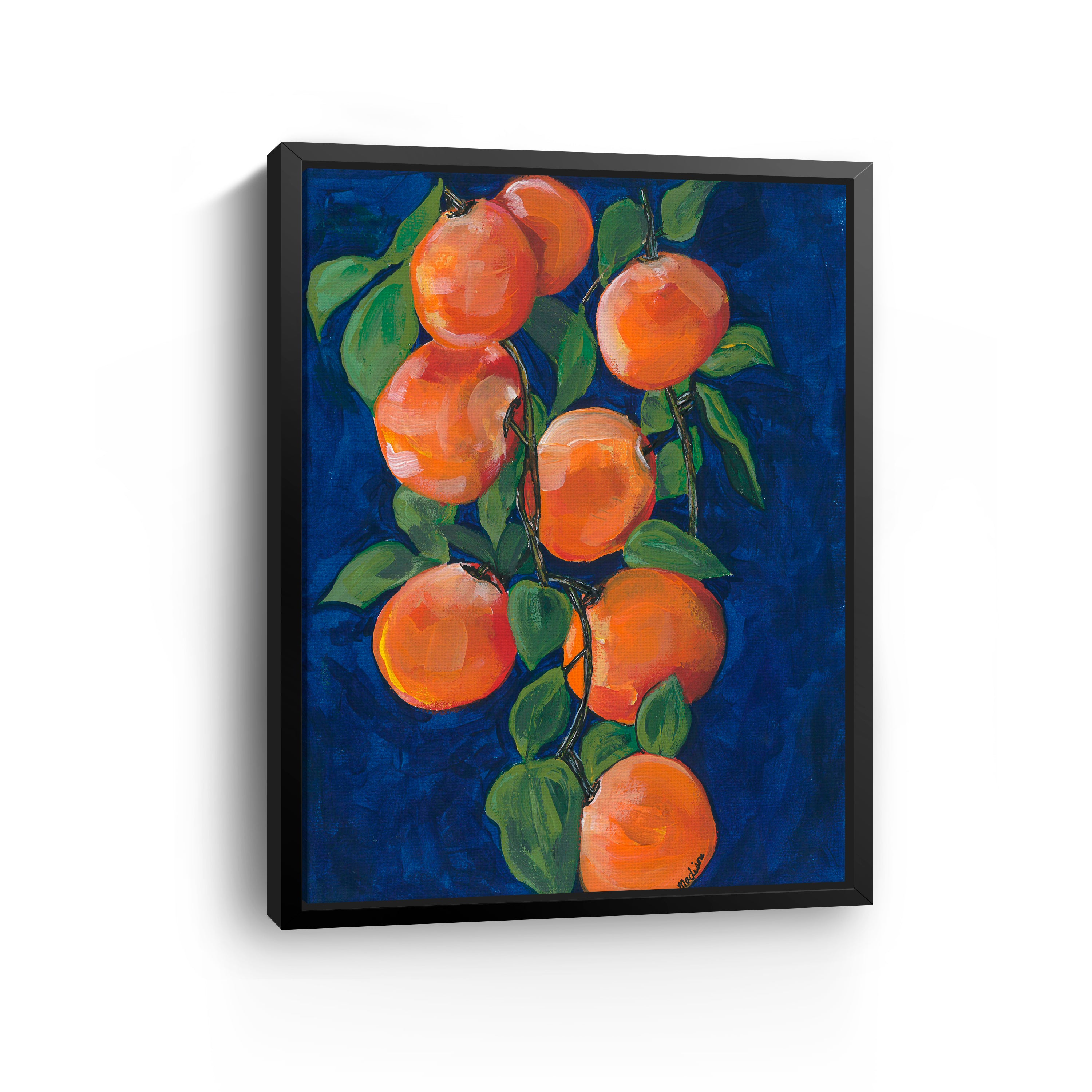Orange peach Canvas Giclee
