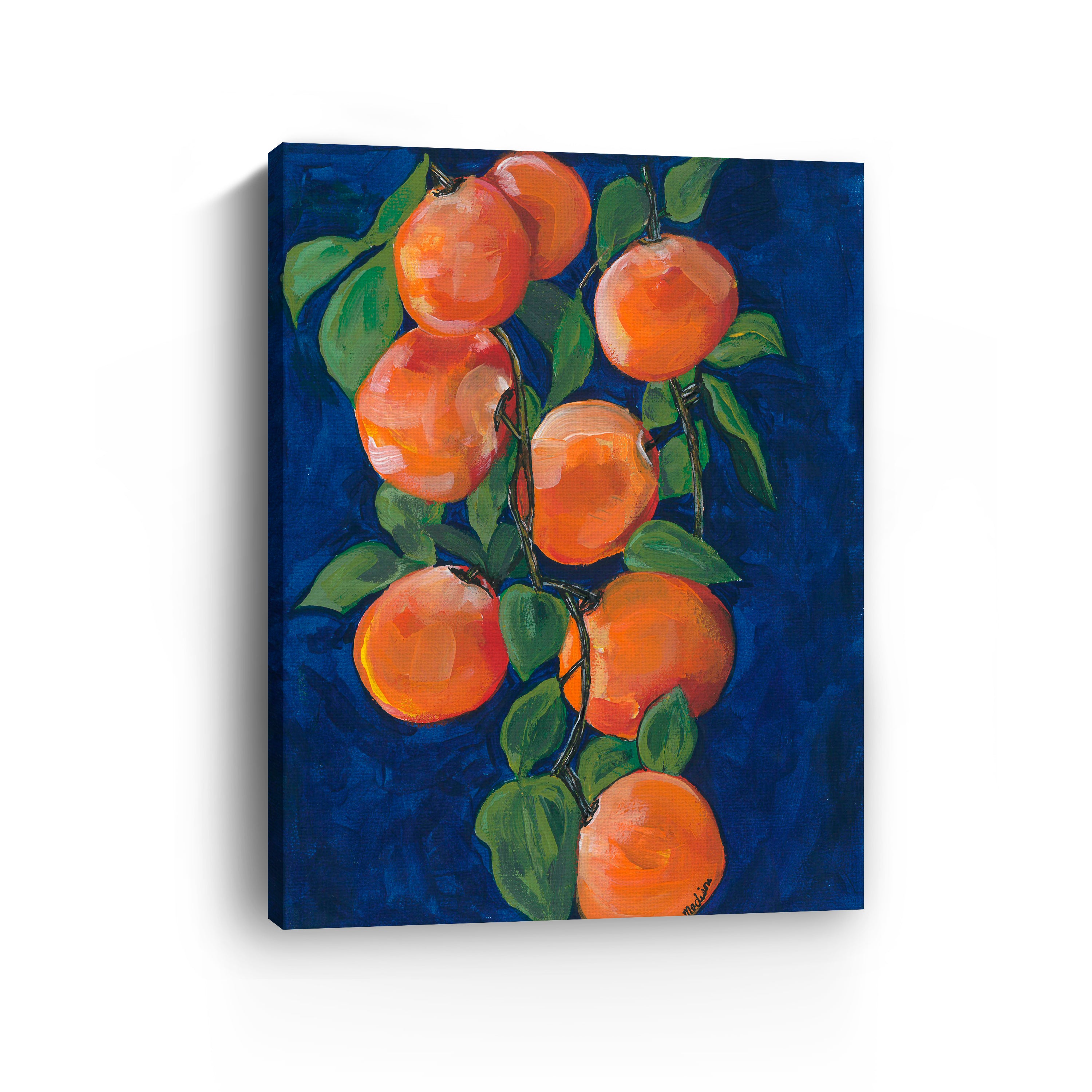 Orange peach Canvas Giclee