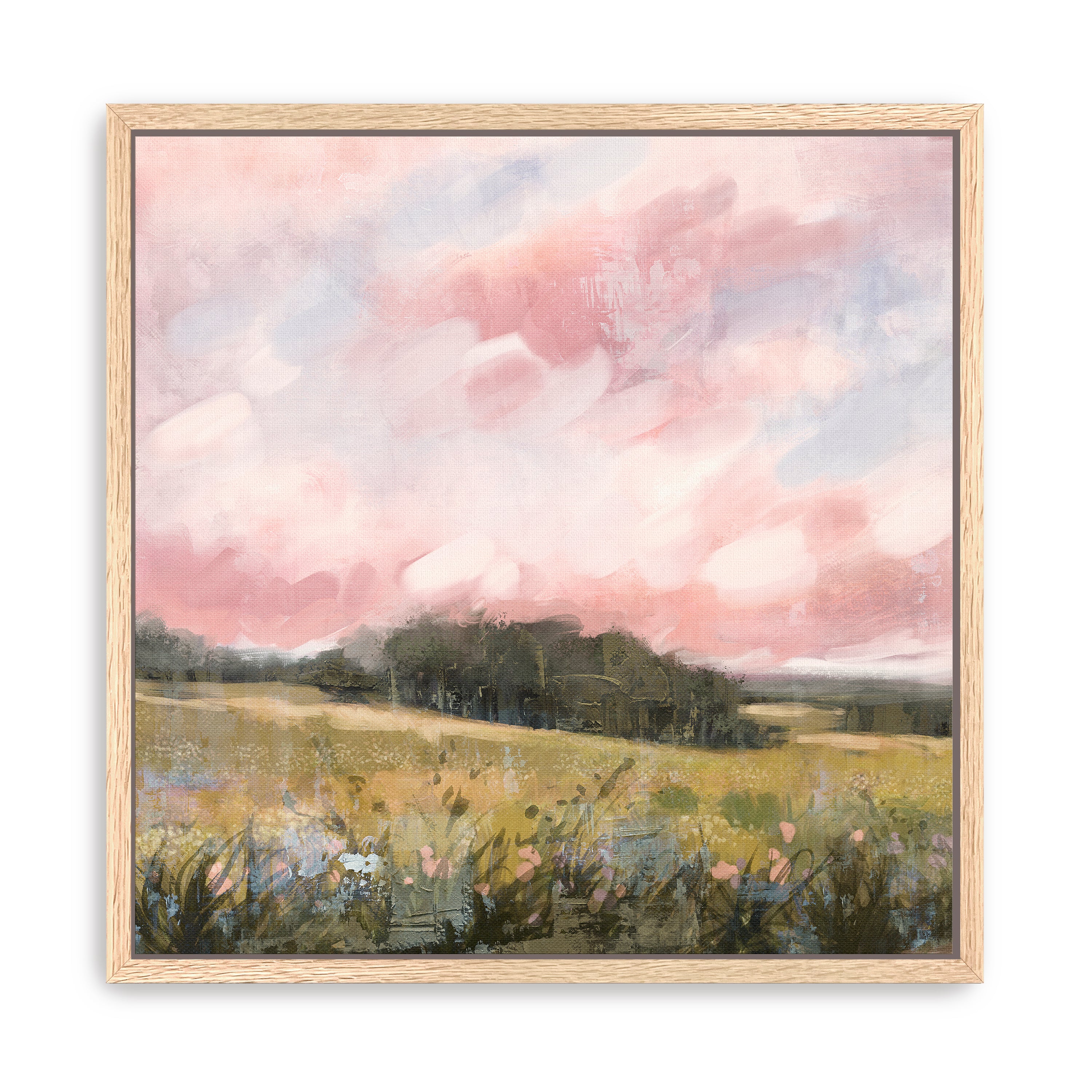 Spring fields I Canvas Giclee Wall Art