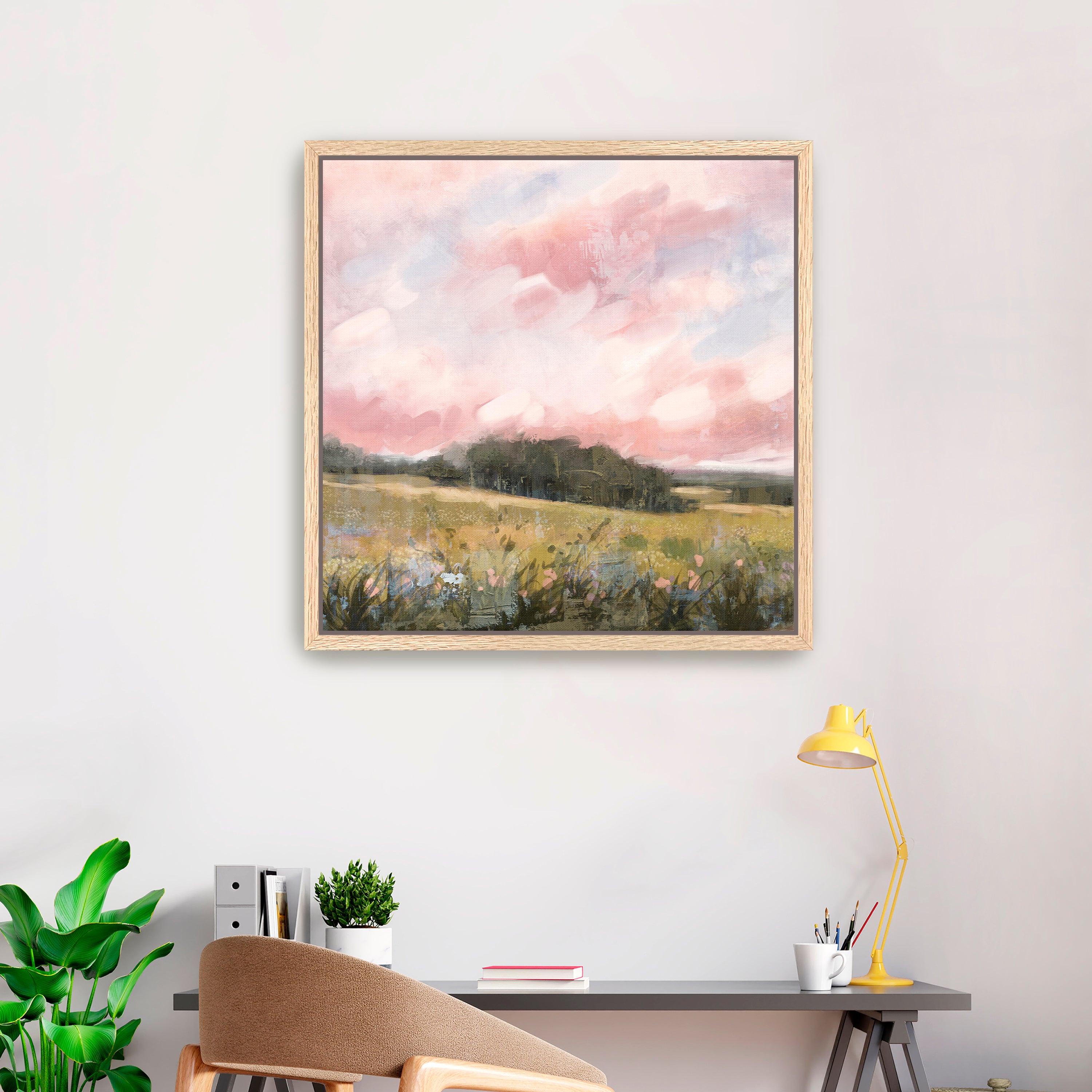 Spring fields I Canvas Giclee Wall Art