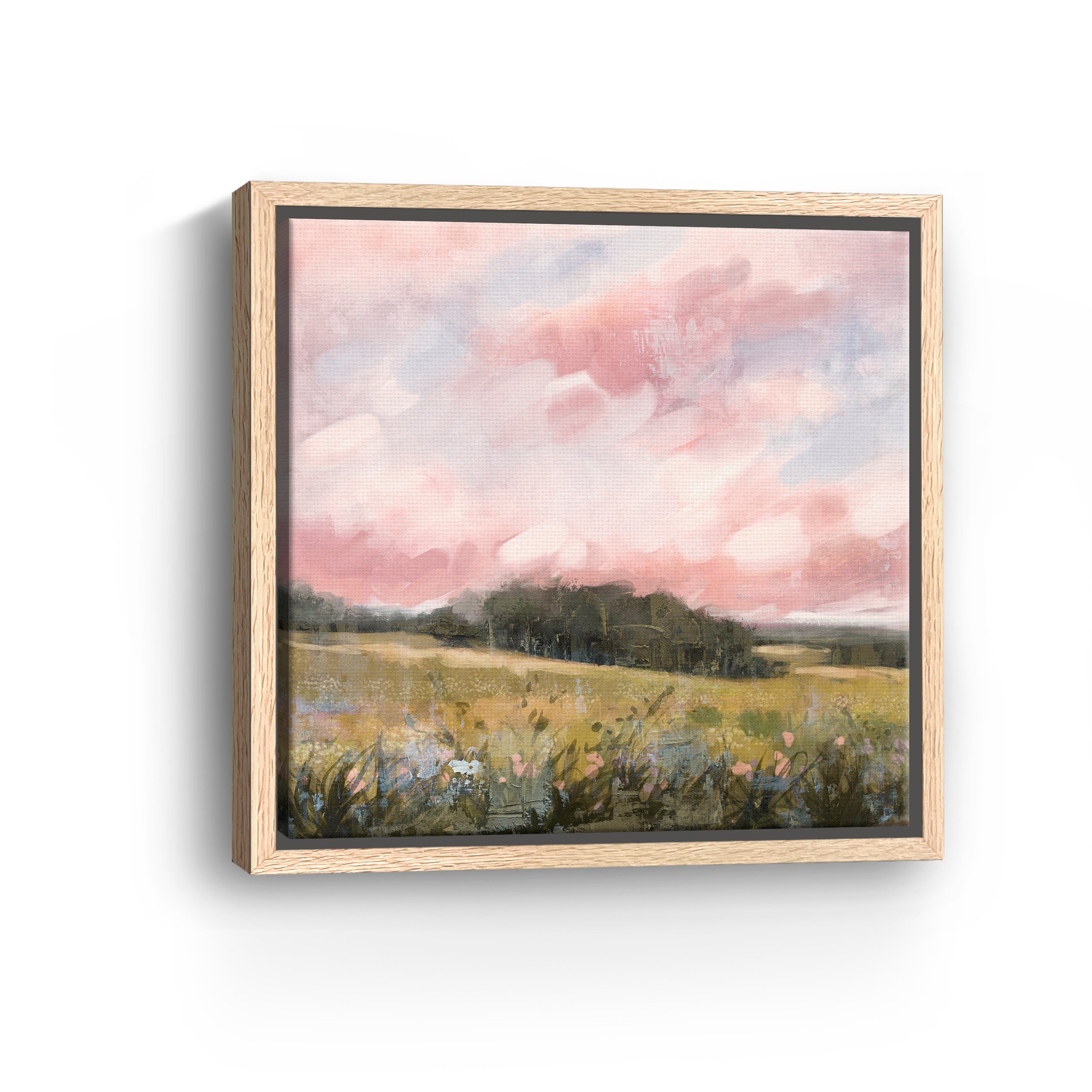 Spring fields I Canvas Giclee Wall Art