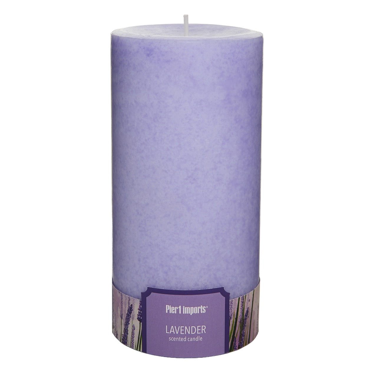Pier 1 Lavender 3x6 Pillar Candle