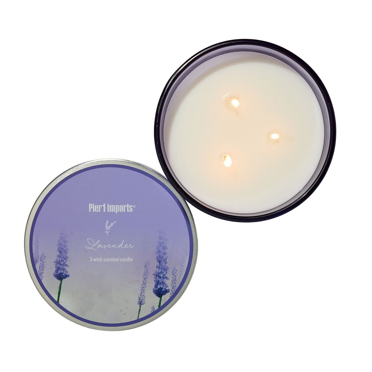 Pier 1 Lavender 3-Wick Candle