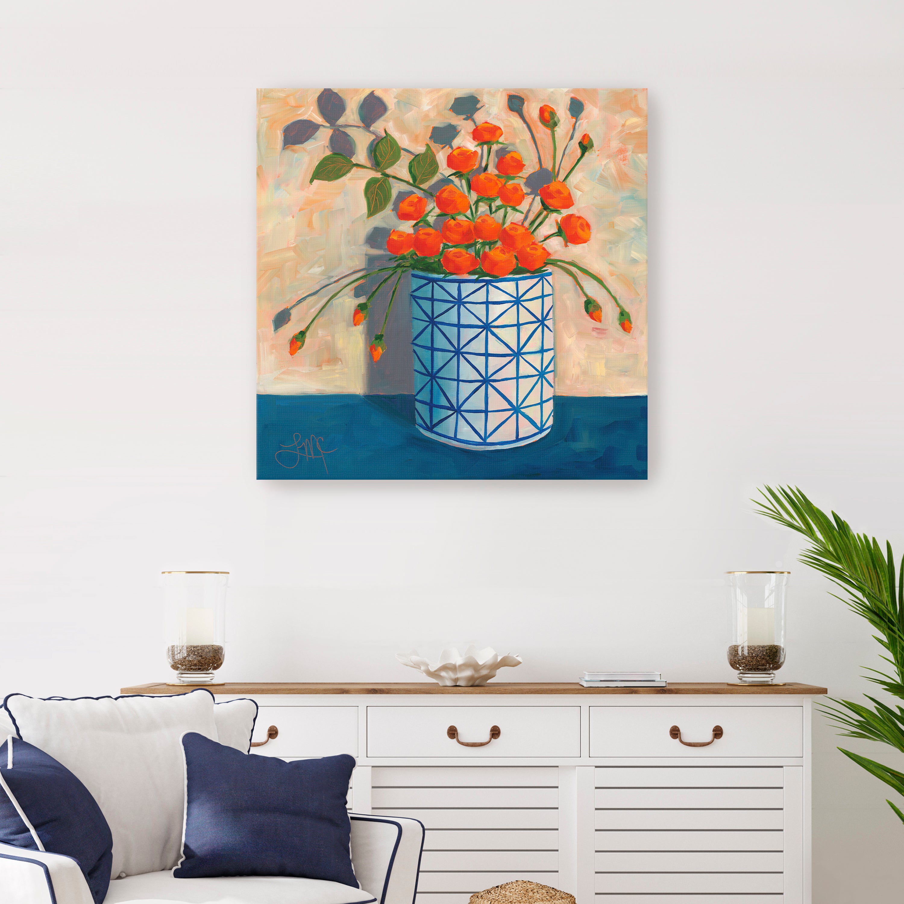 Bouquet of Orange Canvas Giclee