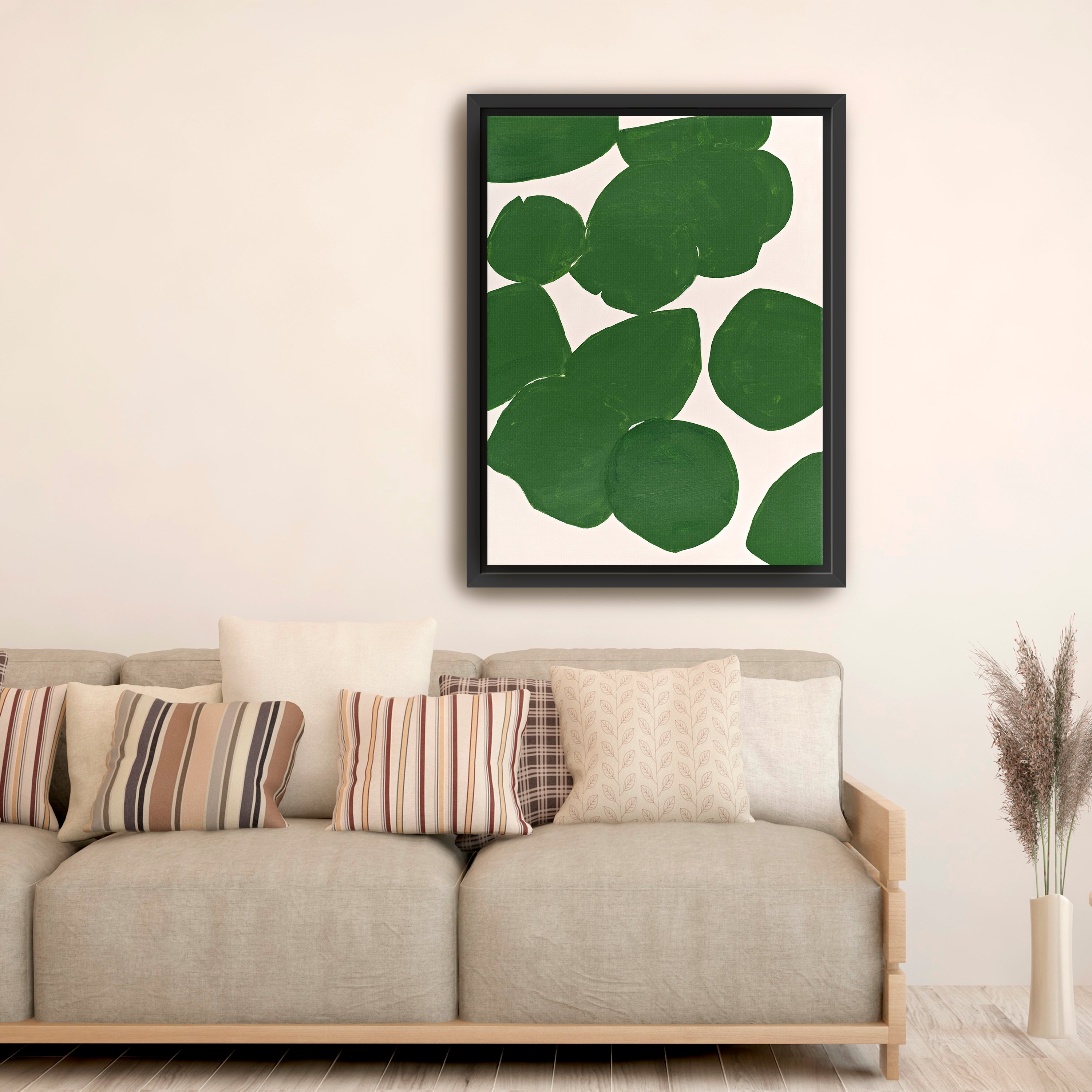 Green Canvas Giclee