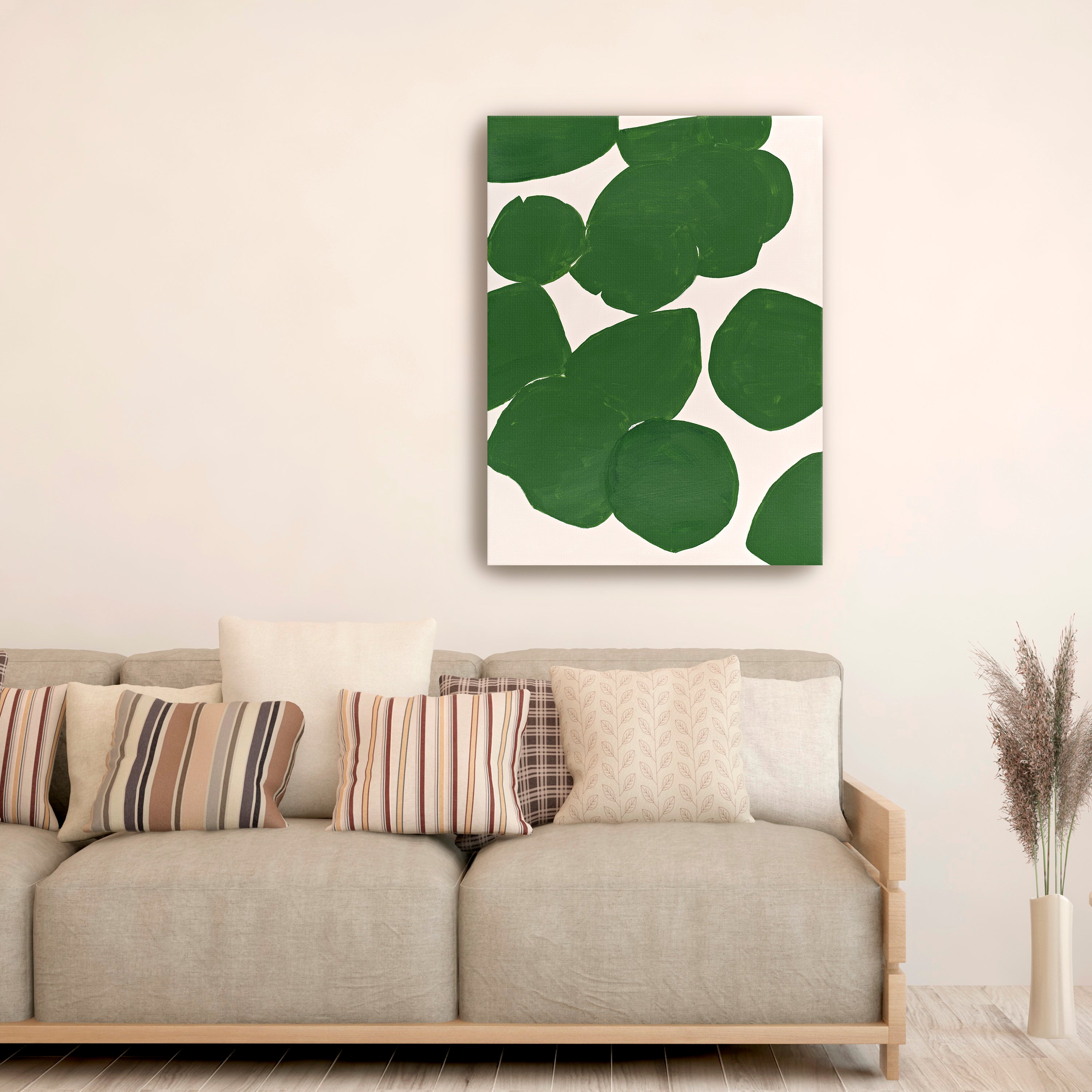 Green Canvas Giclee