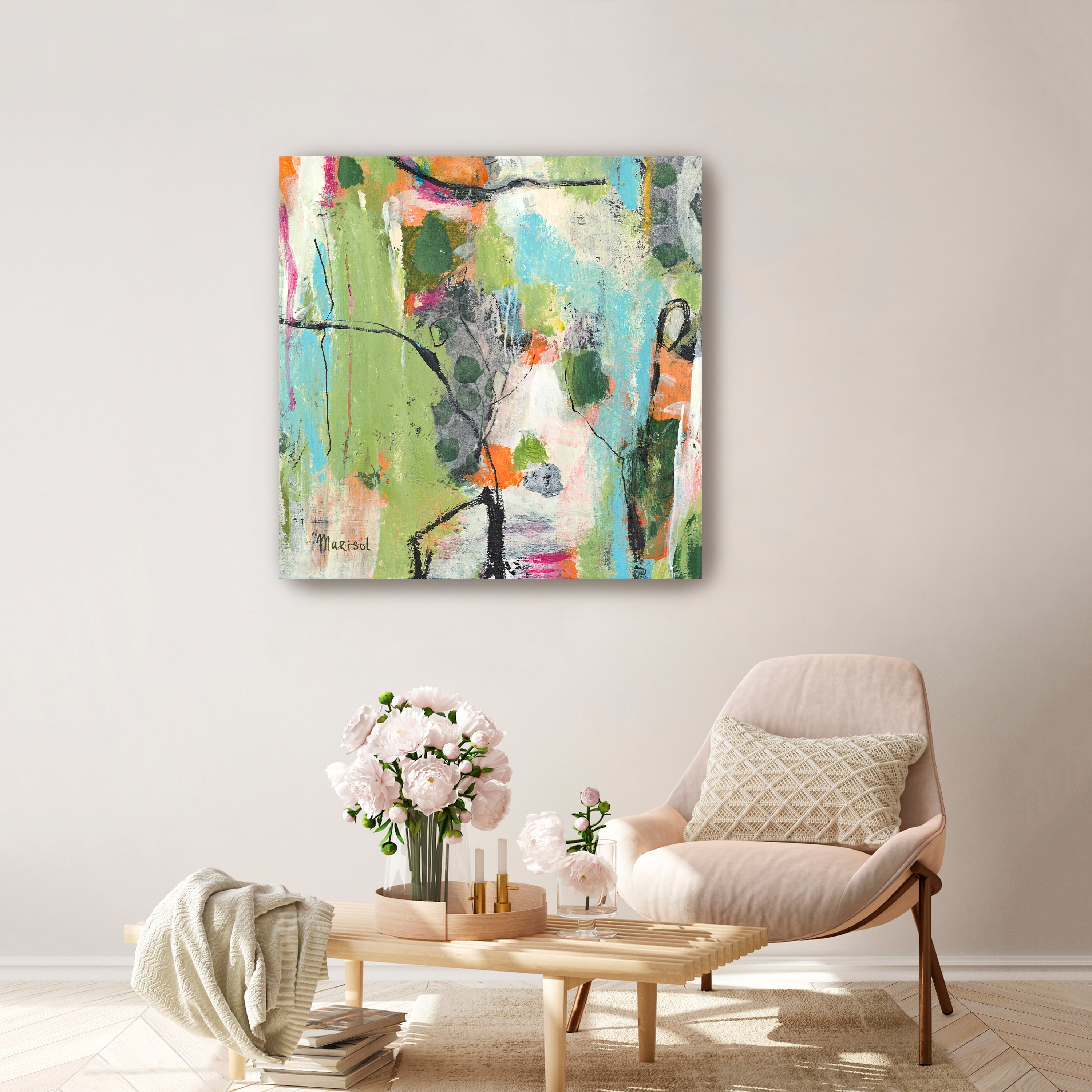 June Canvas Giclee