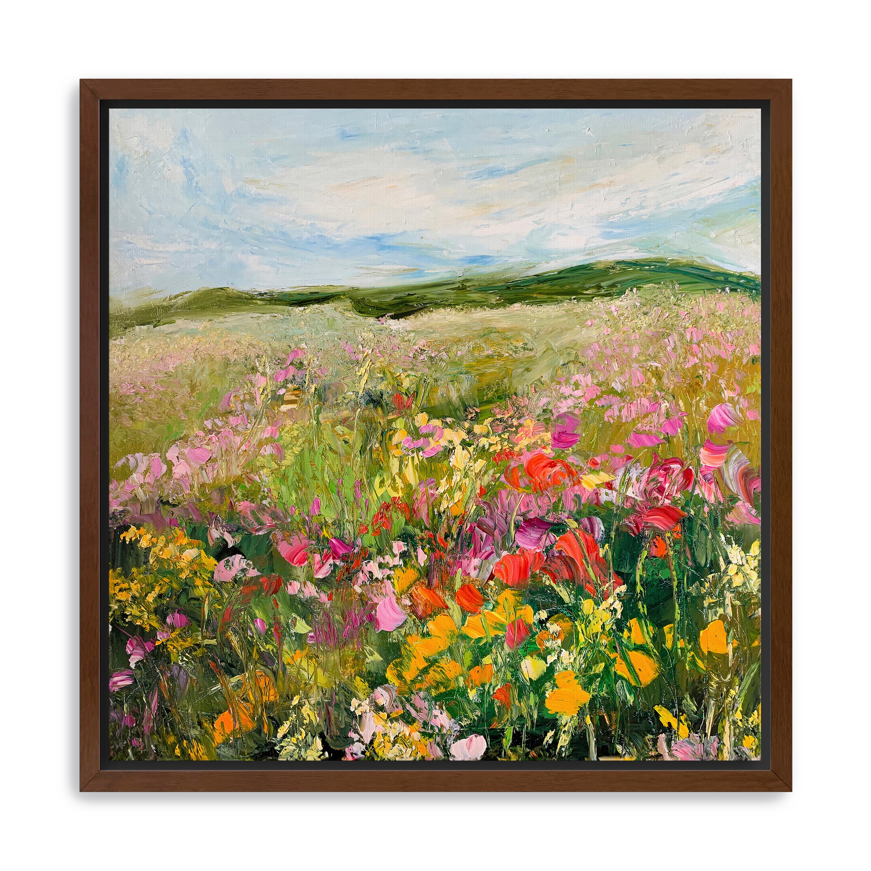 Wild Flowers Meadow Canvas Giclee